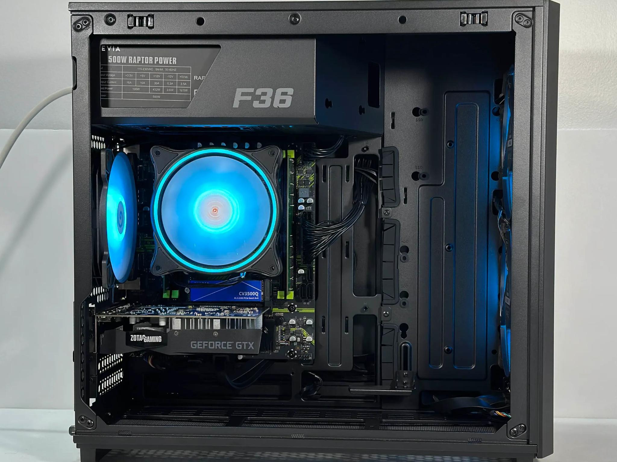 Intel i7 6 Core | GeForce GTX 1650 | 16GB RAM | 512GB SSD | WIFI | 1080p Black Gaming PC
