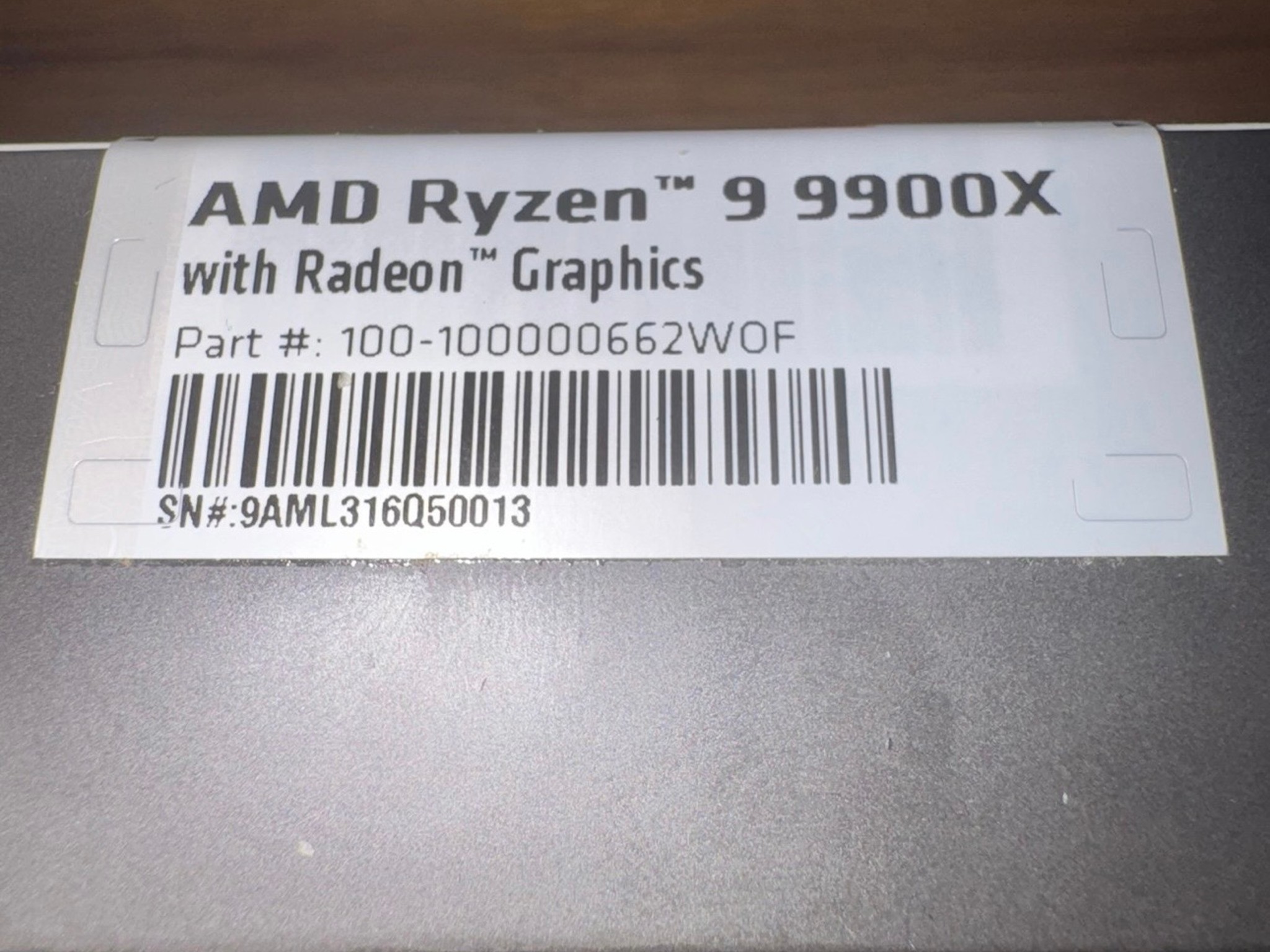 AMD Ryzen 9 9900X (9000 Series) CPU Processor Gaming PC Computer Desktop Part