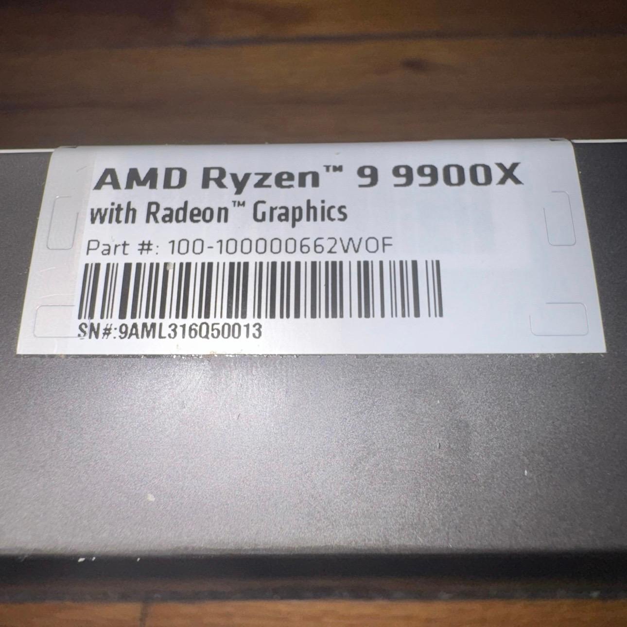 AMD Ryzen 9 9900X (9000 Series) CPU Processor Gaming PC Computer Desktop Part