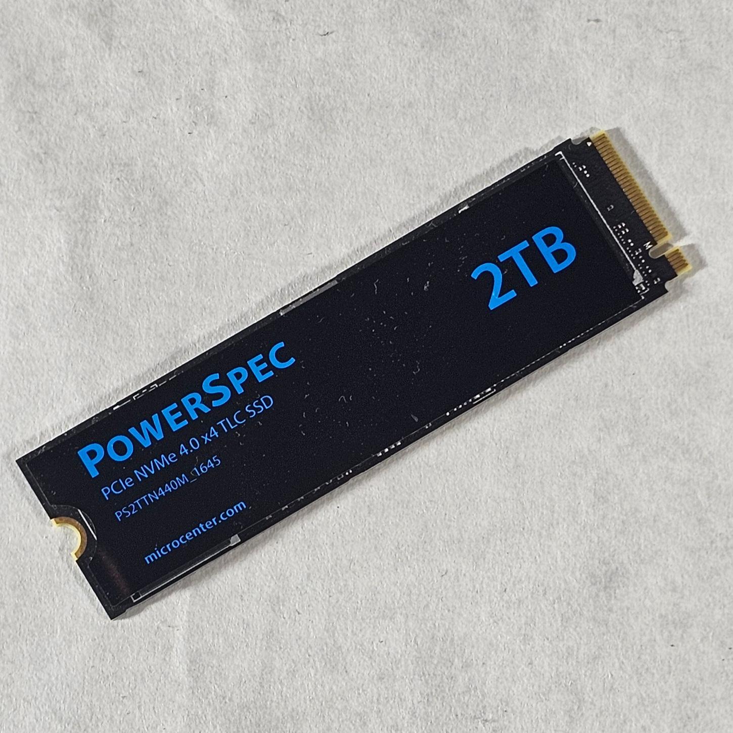 2TB NVMe M.2 SSD PowerSpec PS2TTN440M Gen4