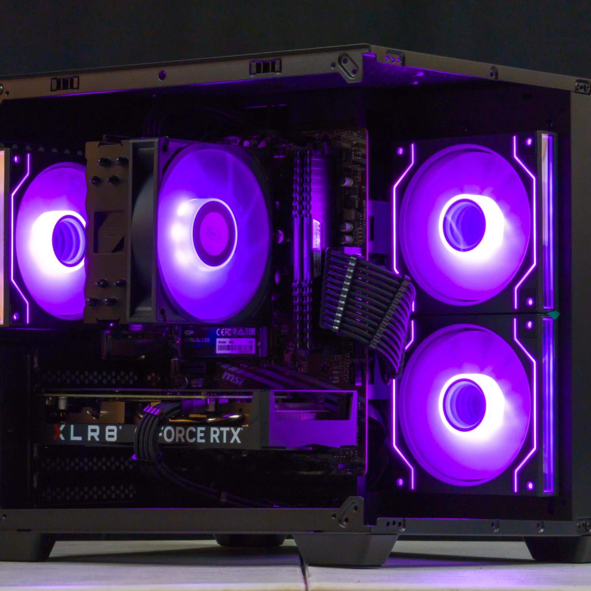 💜🖤 RTX 4060 / Ryzen 5 5500 / 32GB Gaming PC 🖤💜