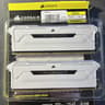 Corsair Vengeance RGB Pro SL 16GB (2x8GB) DDR4 DRAM 3200MHz C16 Memory Kit – White
