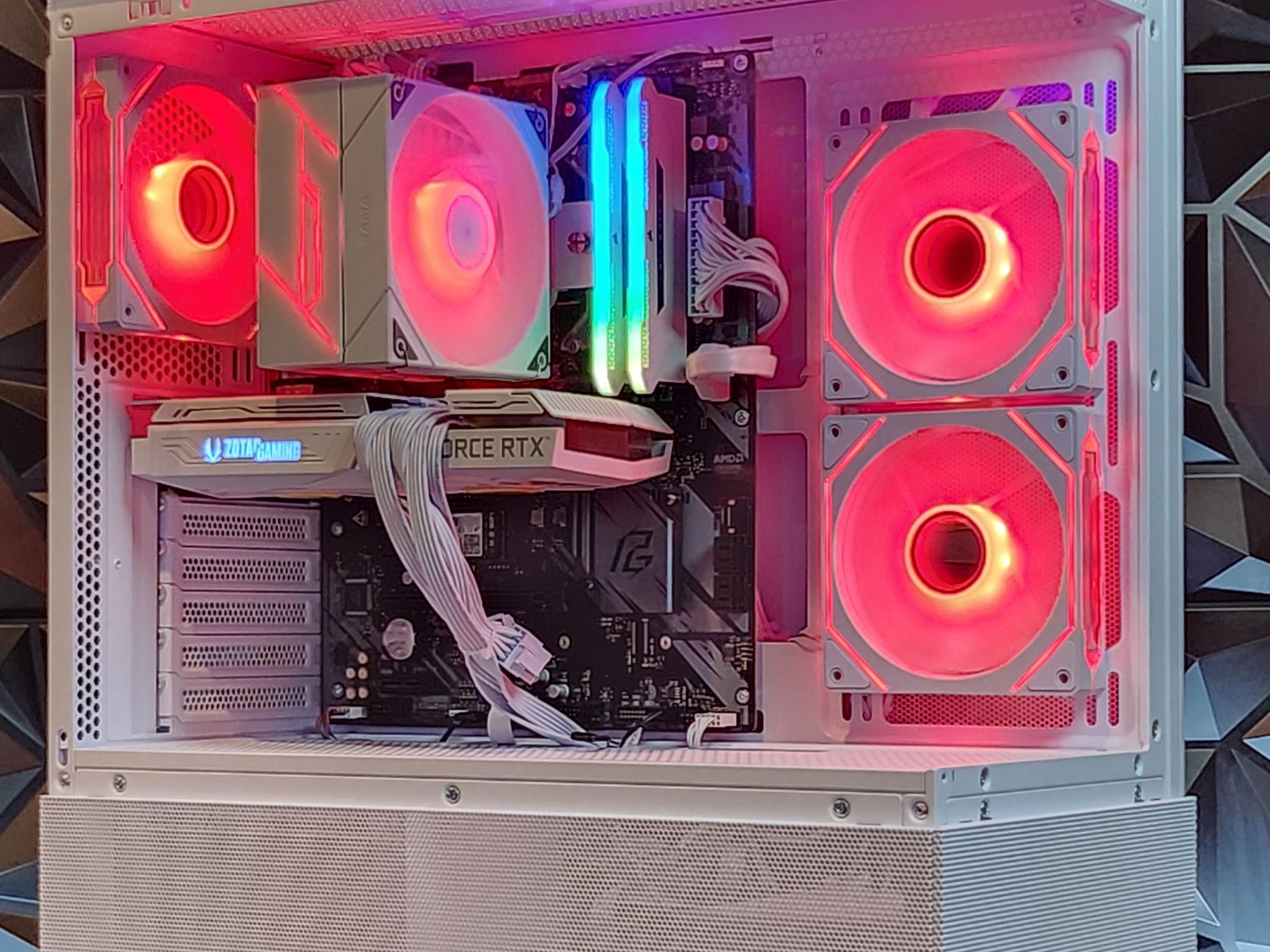 ⚪ White ⚪ Gaming Pc (Ryzen 5 + RTX 3060 TI)