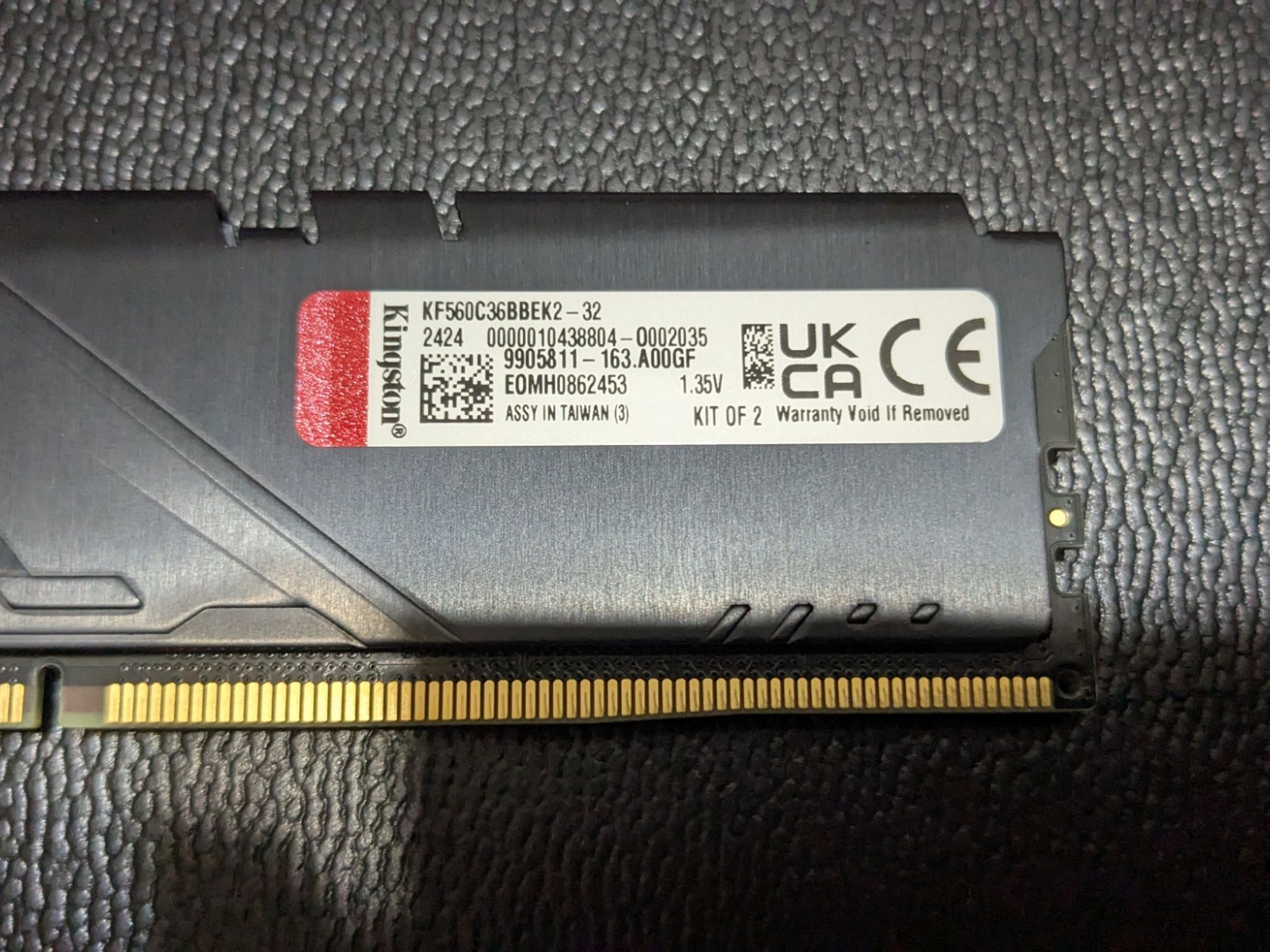 Kingston Fury 16GB DDR5 6000 CL36