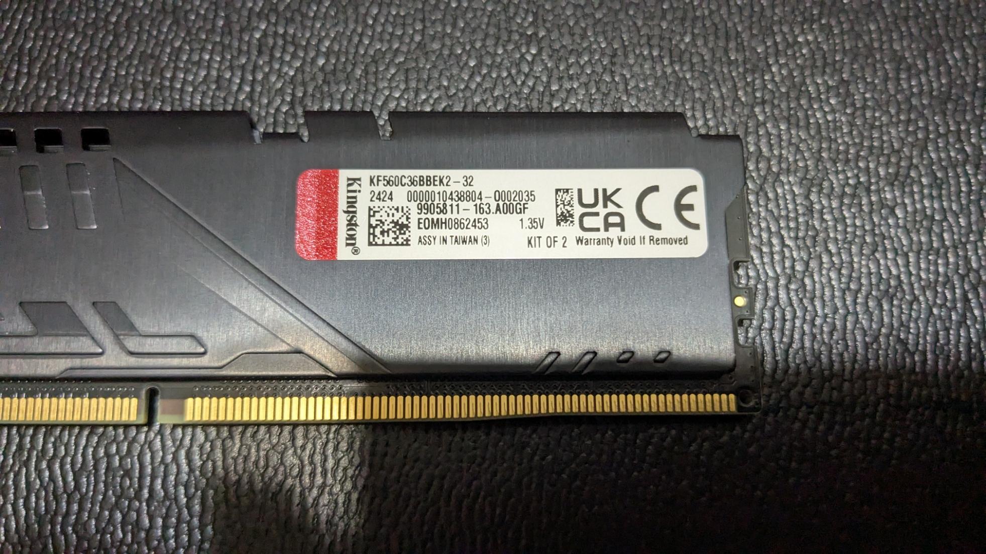 Kingston Fury 16GB DDR5 6000 CL36