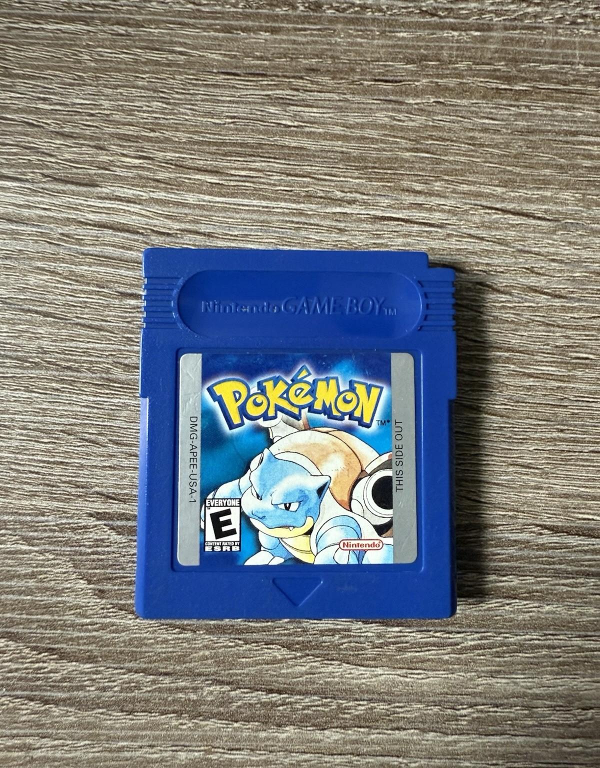 Pokemon Blue Version - Game Catridge - Nintendo Game Boy