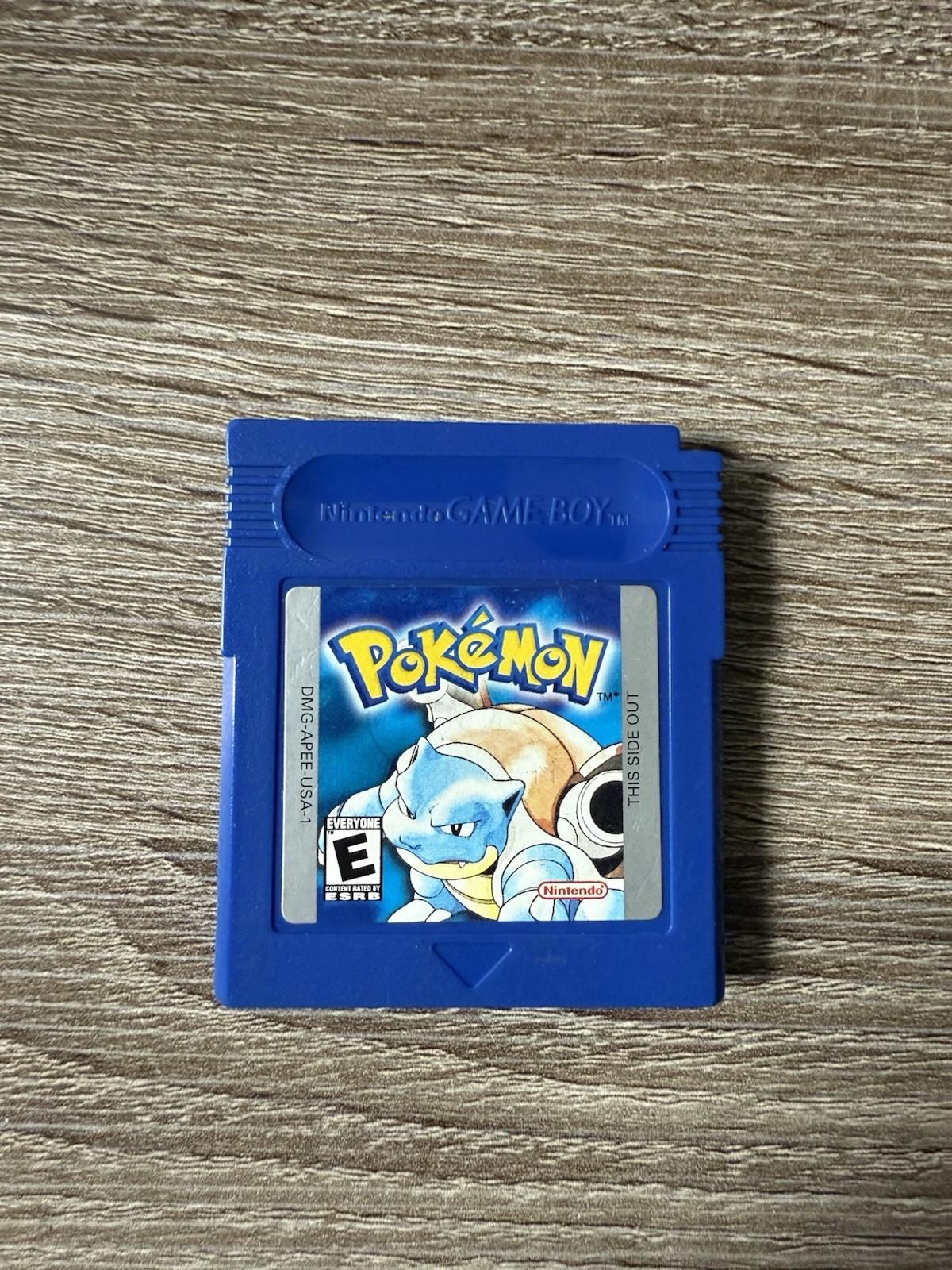 Pokemon Blue Version - Game Catridge - Nintendo Game Boy