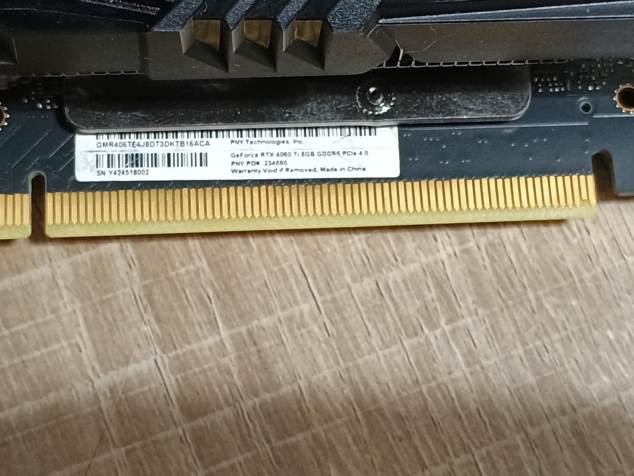 PNY XLR8 Gaming VERTO EPIC-X RGB OC GeForce RTX 4060 Ti