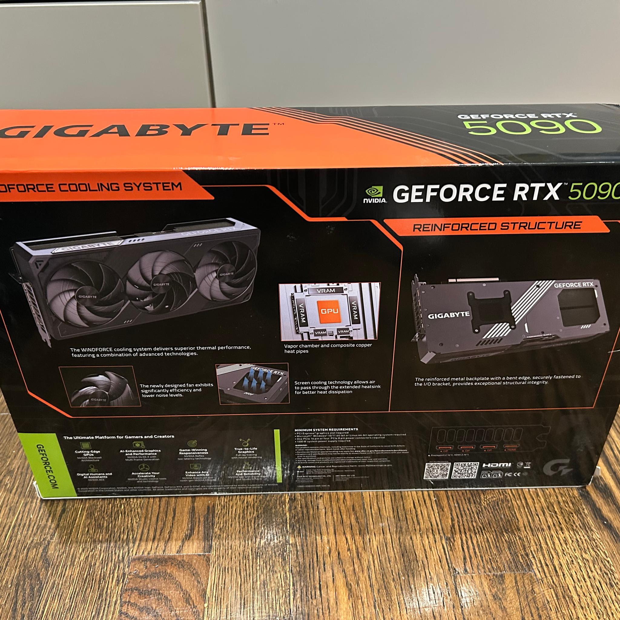 GIGABYTE GeForce RTX 5090 WINDFORCE OC 32G