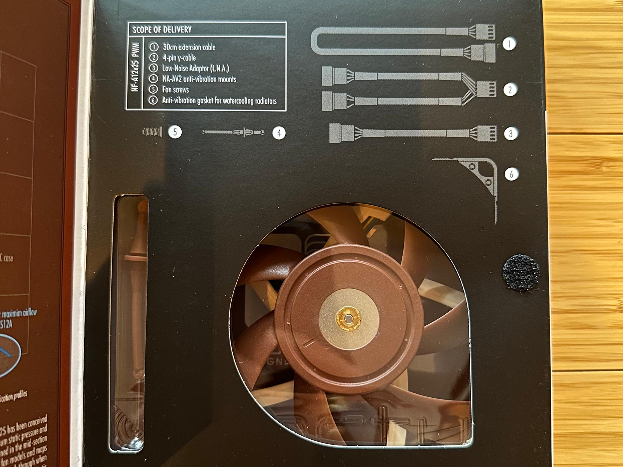 Noctua NF-A12x25 PWM 120mm Premium Fan (New, In Box)