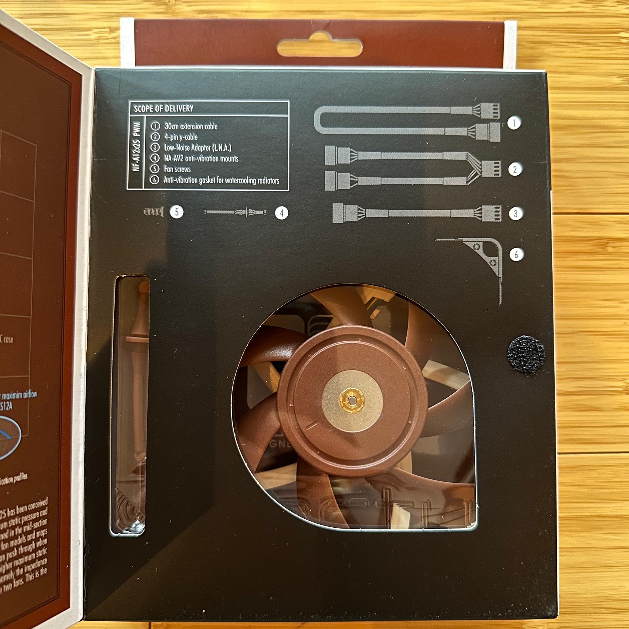 Noctua NF-A12x25 PWM 120mm Premium Fan (New, In Box)
