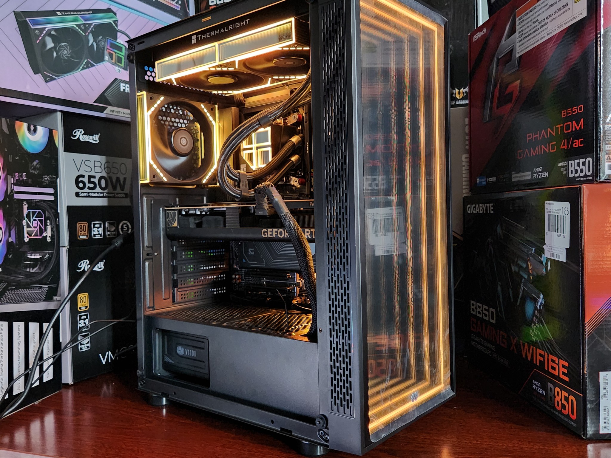 ✨AURUM✨ RTX 4070 TI SUPER 16GB | RYZEN 7 7800X3D | 32GB DDR5 6000MTs | 2 TB NVME | 1100W | WIFI & BT