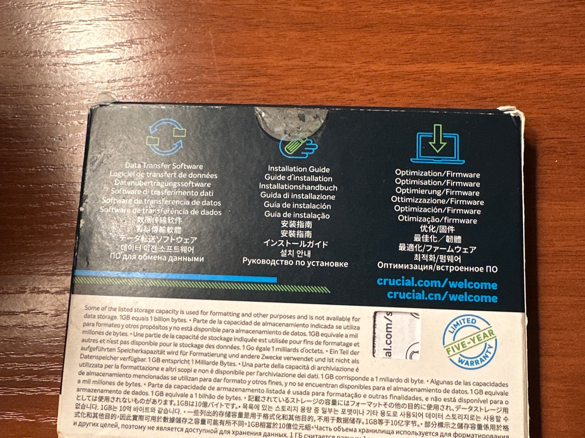 New Opened Crucial P5 Plus 2TB PCIe Gen 4 SSD