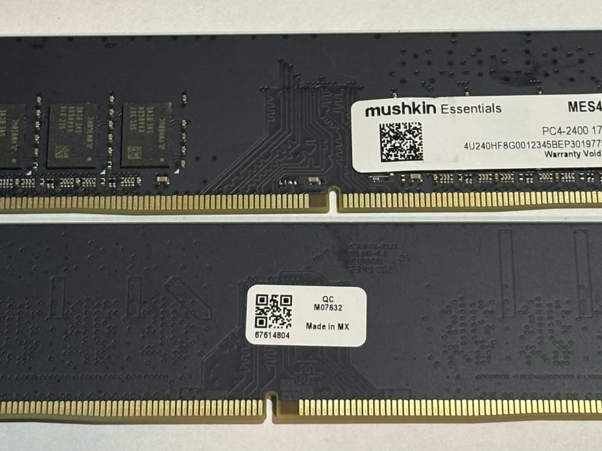 Mushkin Essentials 16GB (2x8GB) DDR4 2400MHz Desktop Memory Kit | Tested Working