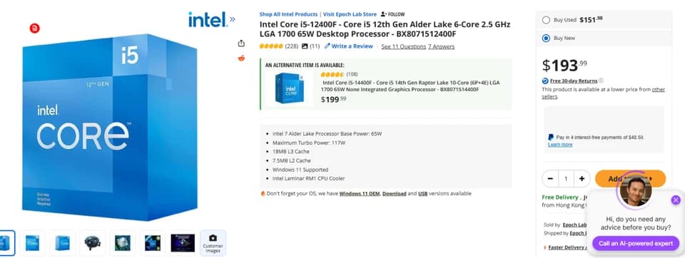 Gaming PC Intel I 5- 12500 Ram 16GB GPU RX9060 8 GB Steel Legends  1 TB + extras