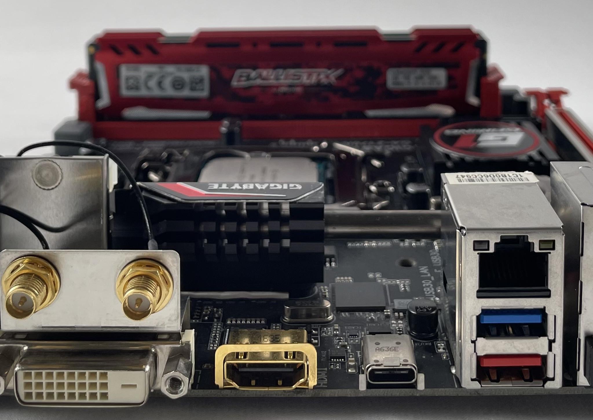 Gigabyte GA-Z170N-Gaming 5, mini-ITX MOBO Bundle Intel i7-7700K CPU 16GB (2x8 GB) DDR4 RAM IO Shield