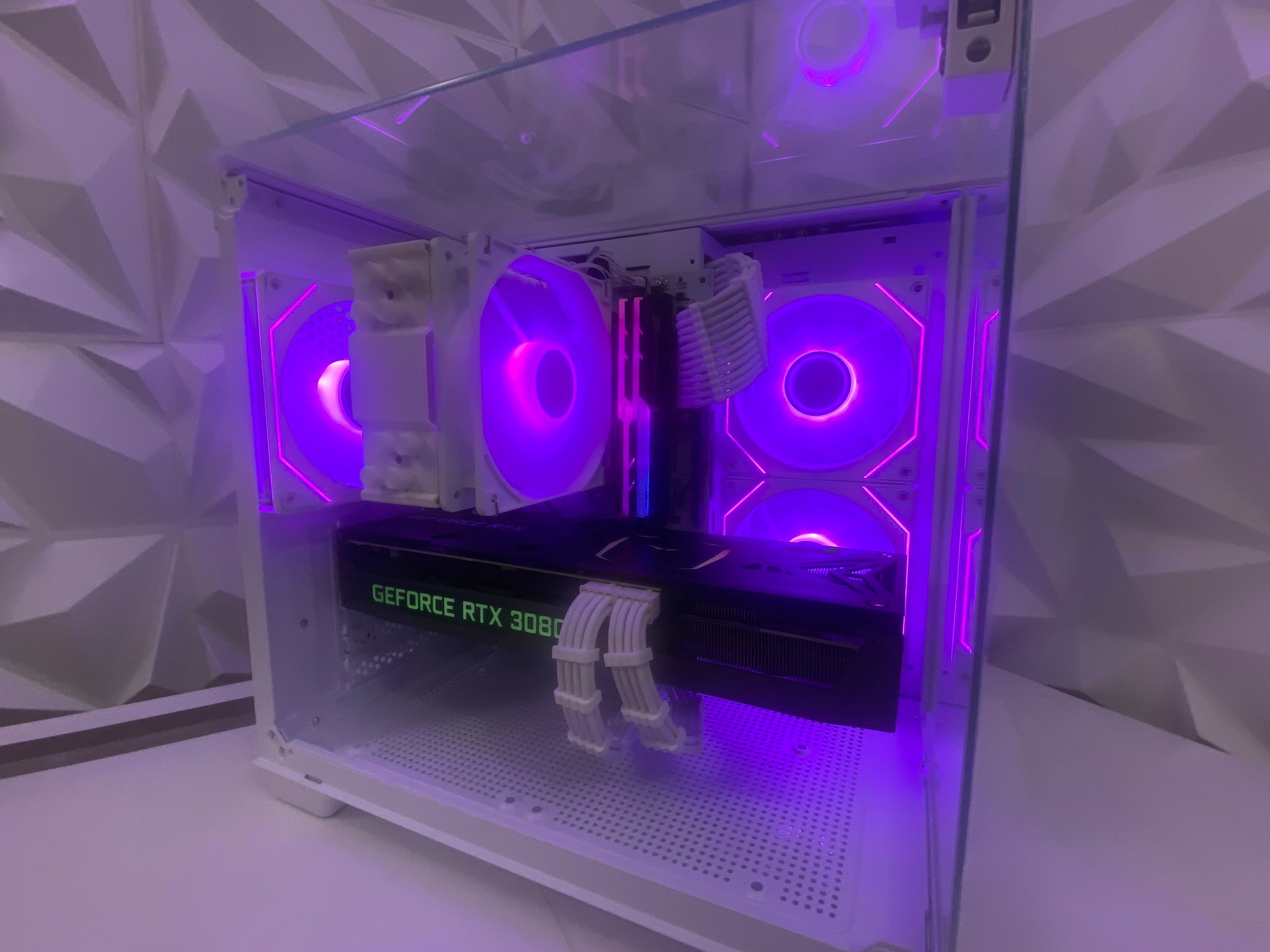 🎅🎅 White Elite Build – Ryzen 7 5700X + RTX 3080 10GB | 1440P/4K High FPS Ready