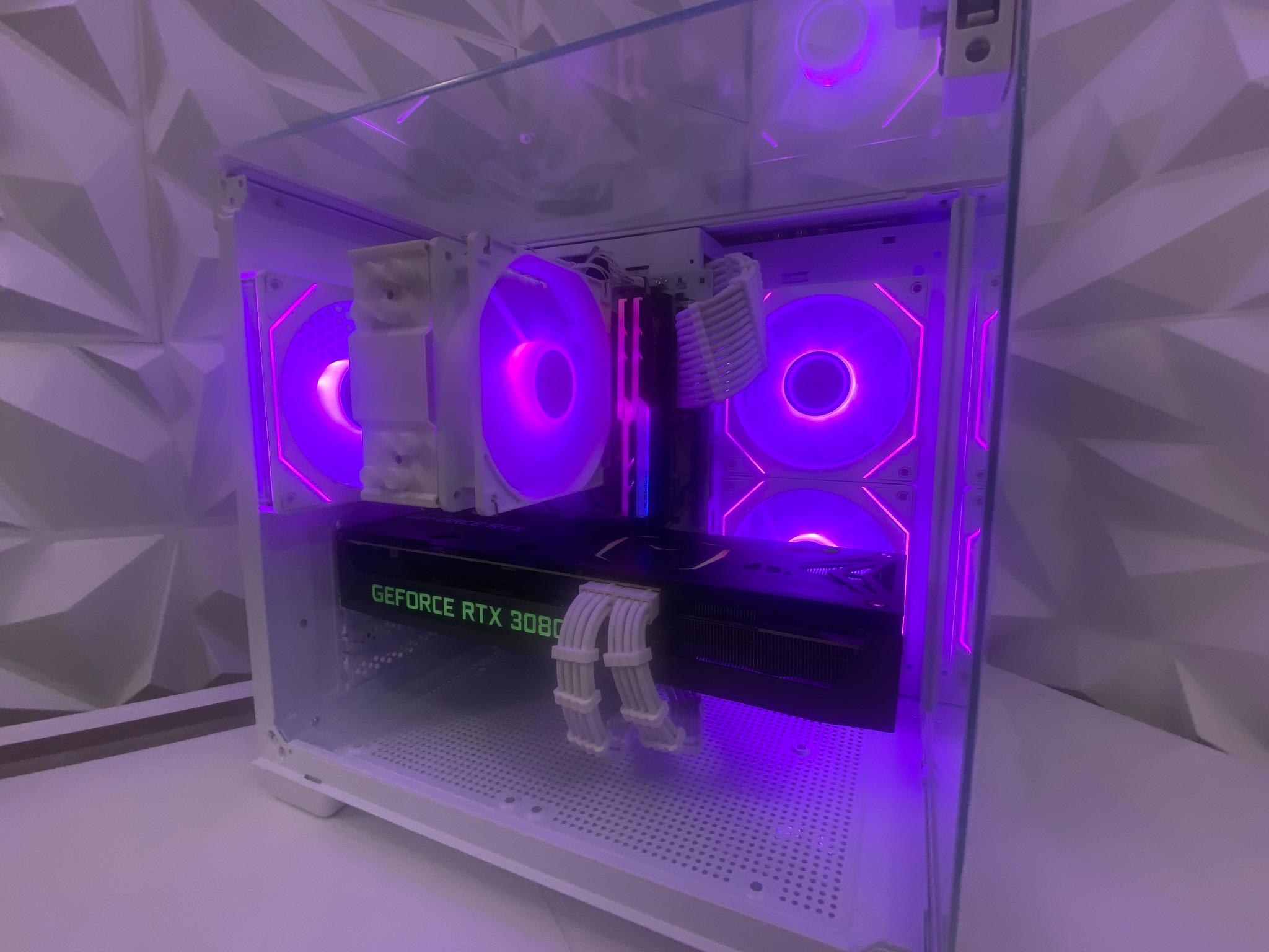 🎅🎅 White Elite Build – Ryzen 7 5700X + RTX 3080 10GB | 1440P/4K High FPS Ready