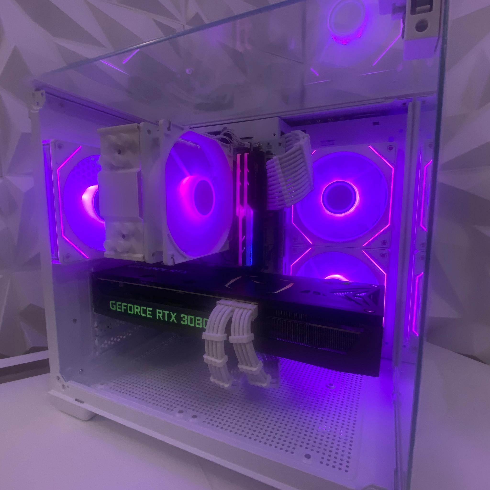🎅🎅 White Elite Build – Ryzen 7 5700X + RTX 3080 10GB | 1440P/4K High FPS Ready