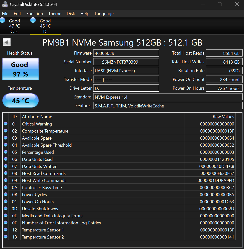 GEN 4 512GB Samsung PM9B1 2230 Solid State Drive | SSD | M.2 2230 | NVME