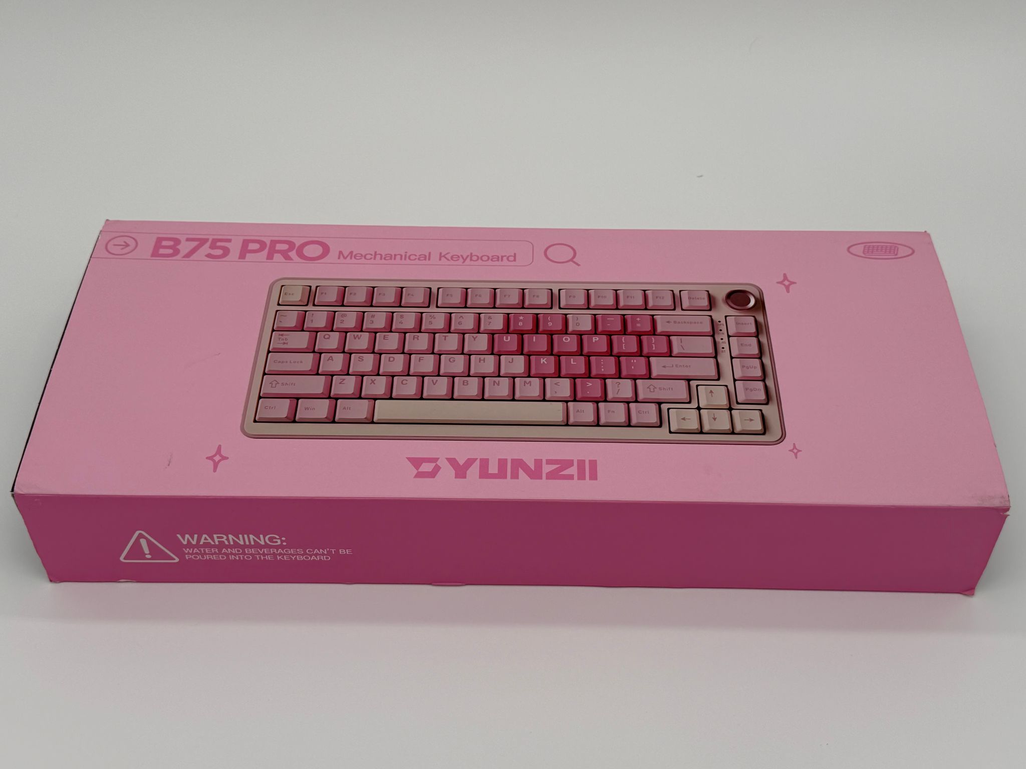 YUNZII B75 PRO Wireless Mechanical Keyboard,75% Layout with Knob