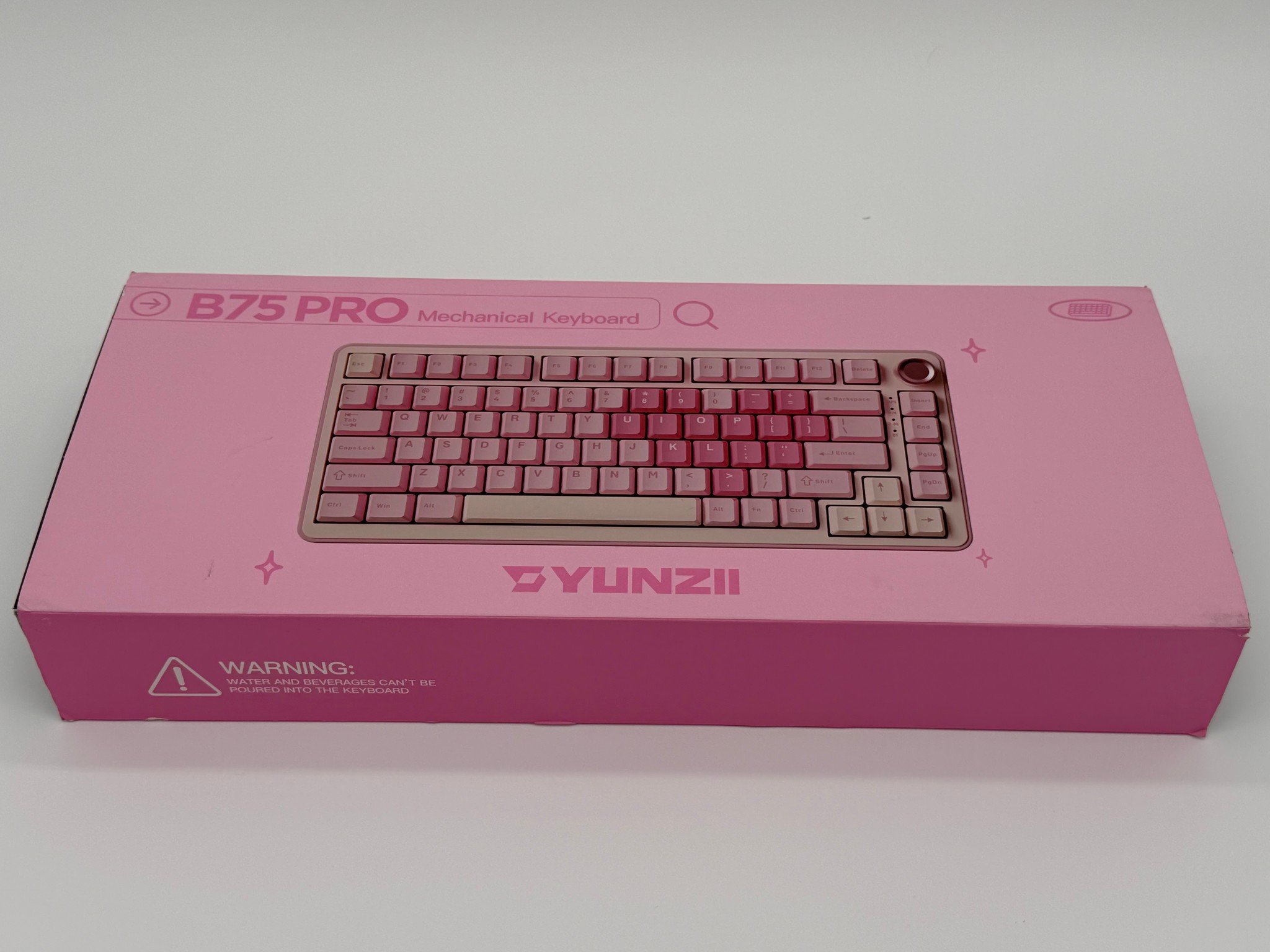 YUNZII B75 PRO Wireless Mechanical Keyboard,75% Layout with Knob,Hot Swap Gasket