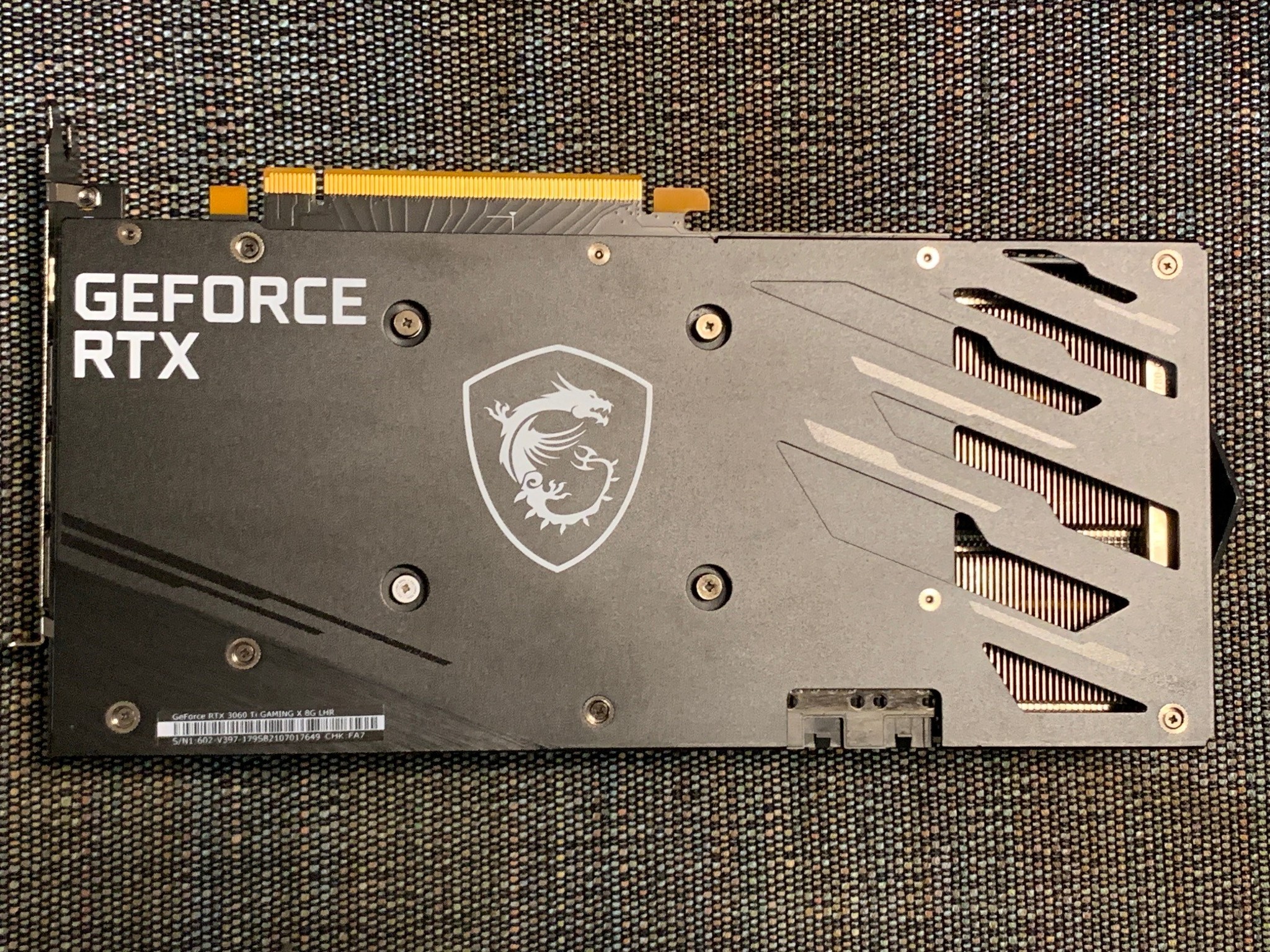 MSI ‎GeForce RTX 3060 Ti GAMING X 8G LHR GDRR6 Graphics Card, Used.