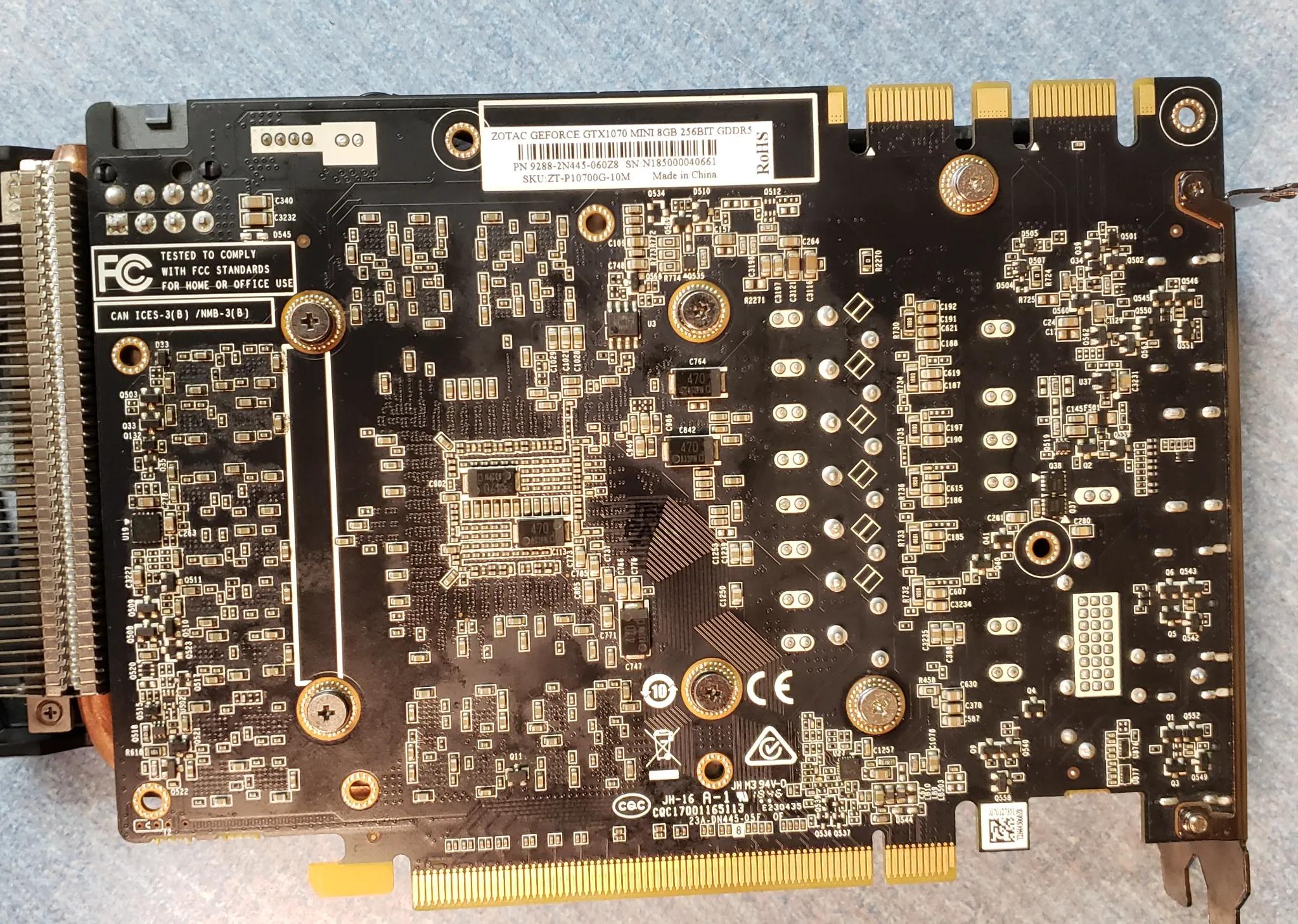 ZOTAC GTX 1070 Mini