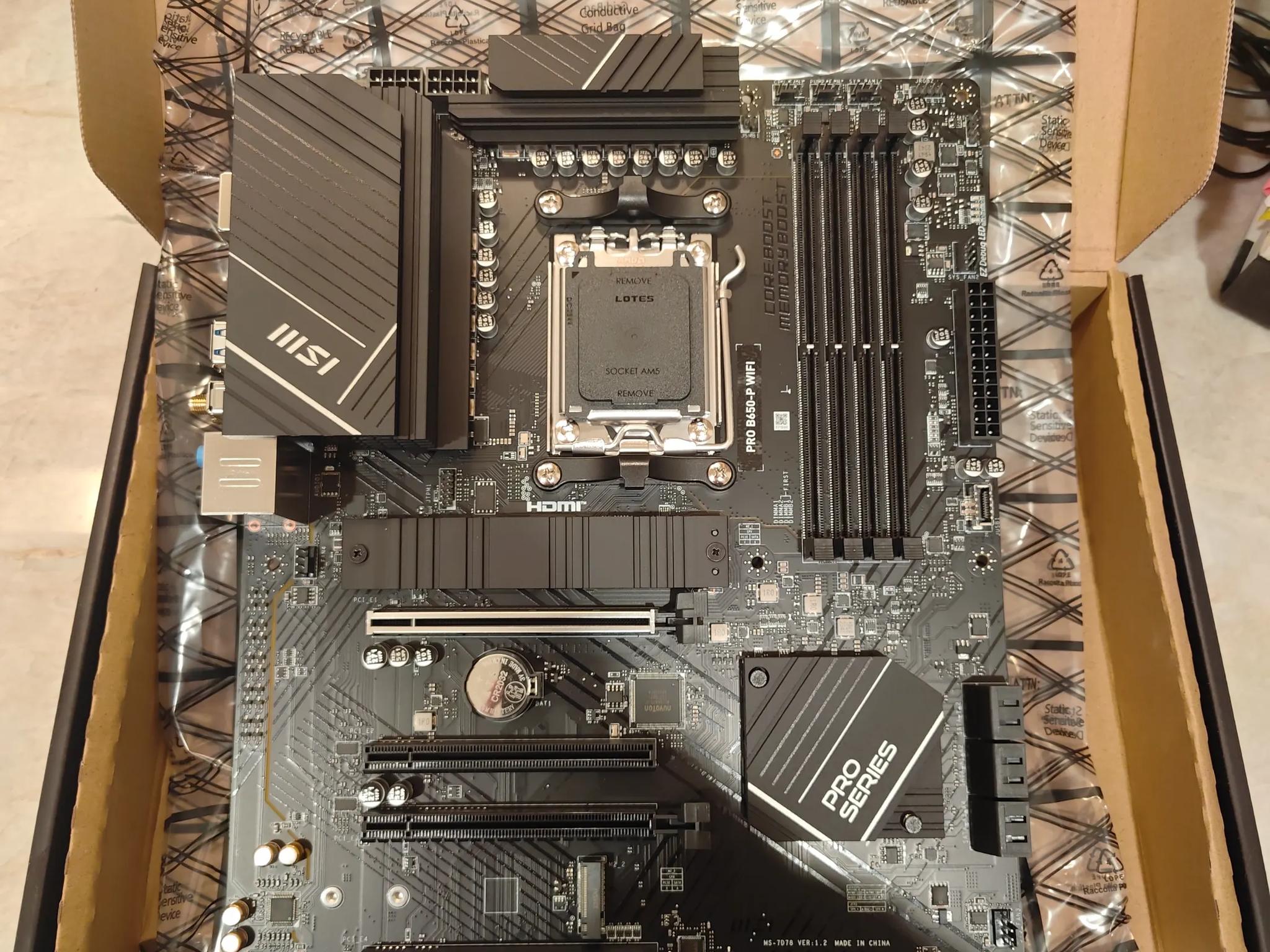 New MSI PRO B650-P WiFi AM5 ATX AMD Motherboard