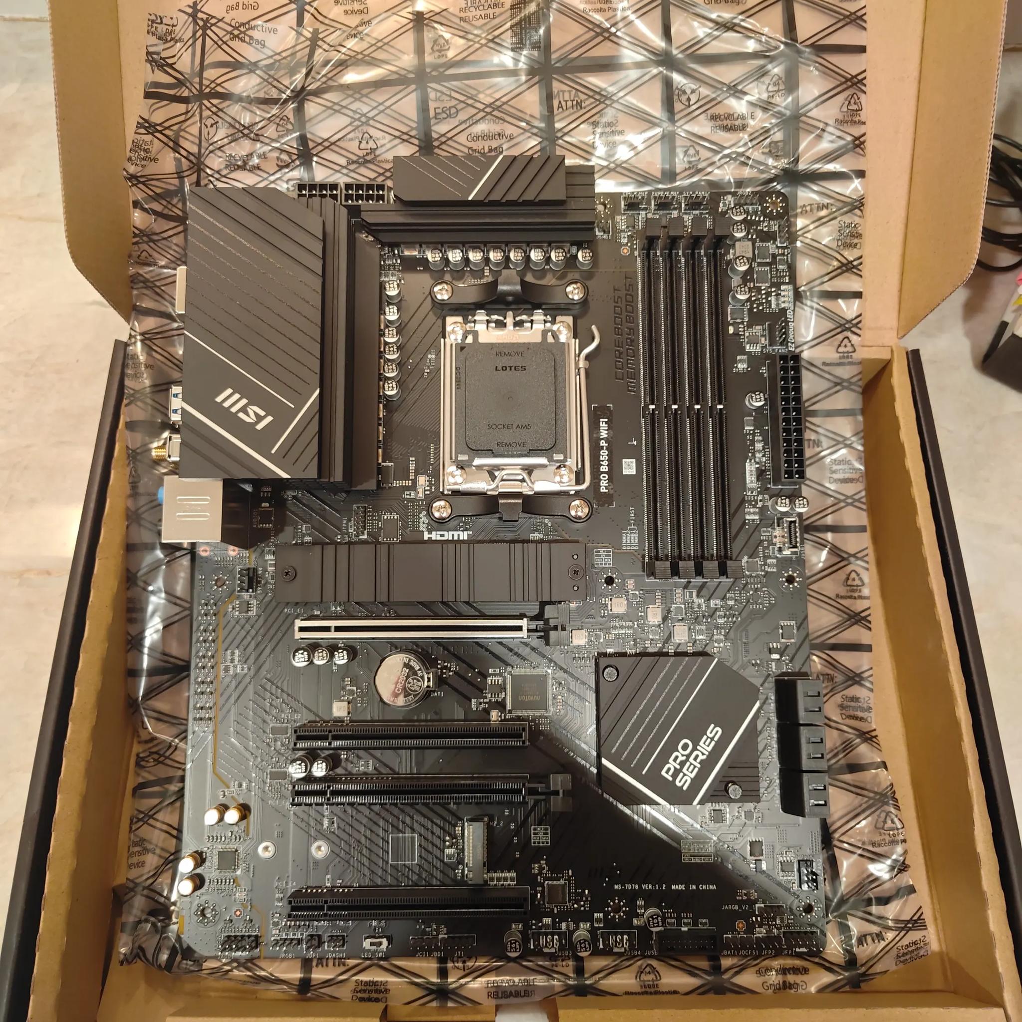 New MSI PRO B650-P WiFi AM5 ATX AMD Motherboard