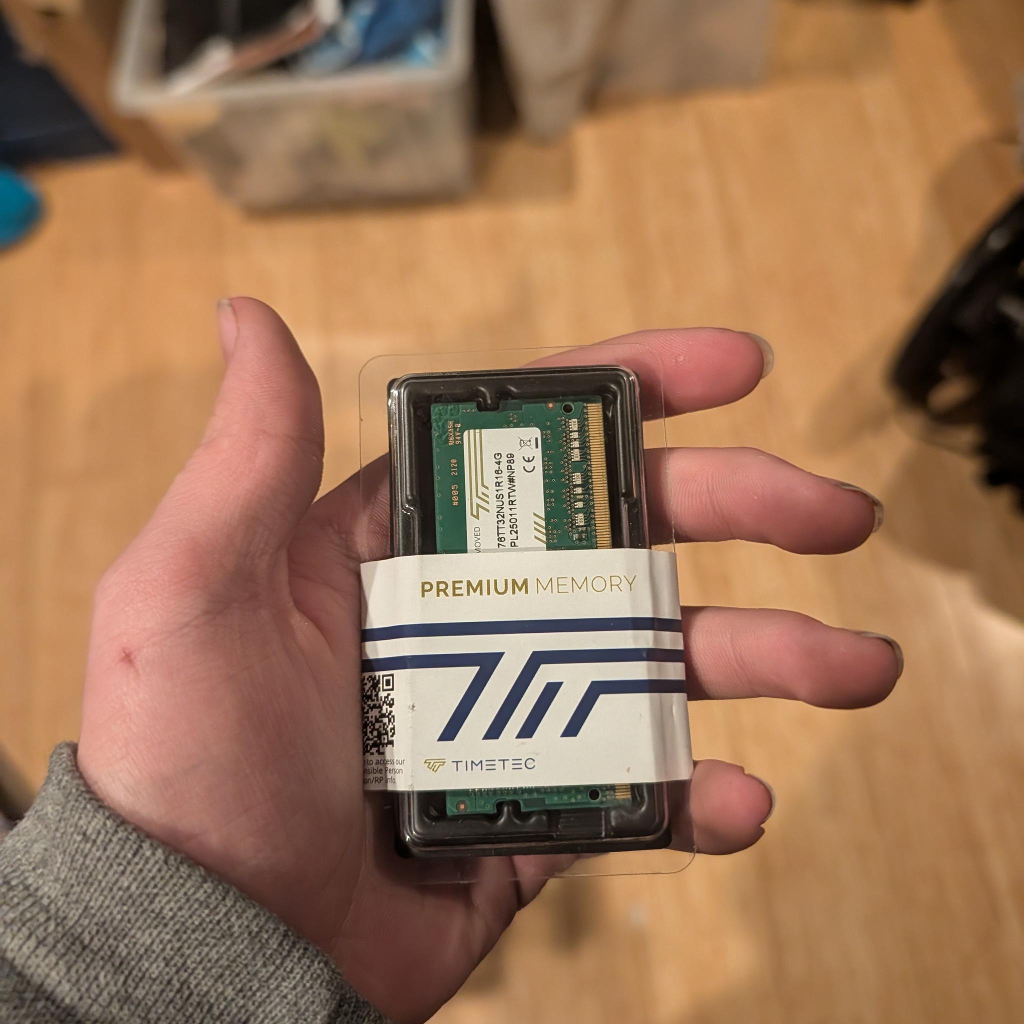 4GB 3200 MHz CL16 DDR4 sodimm