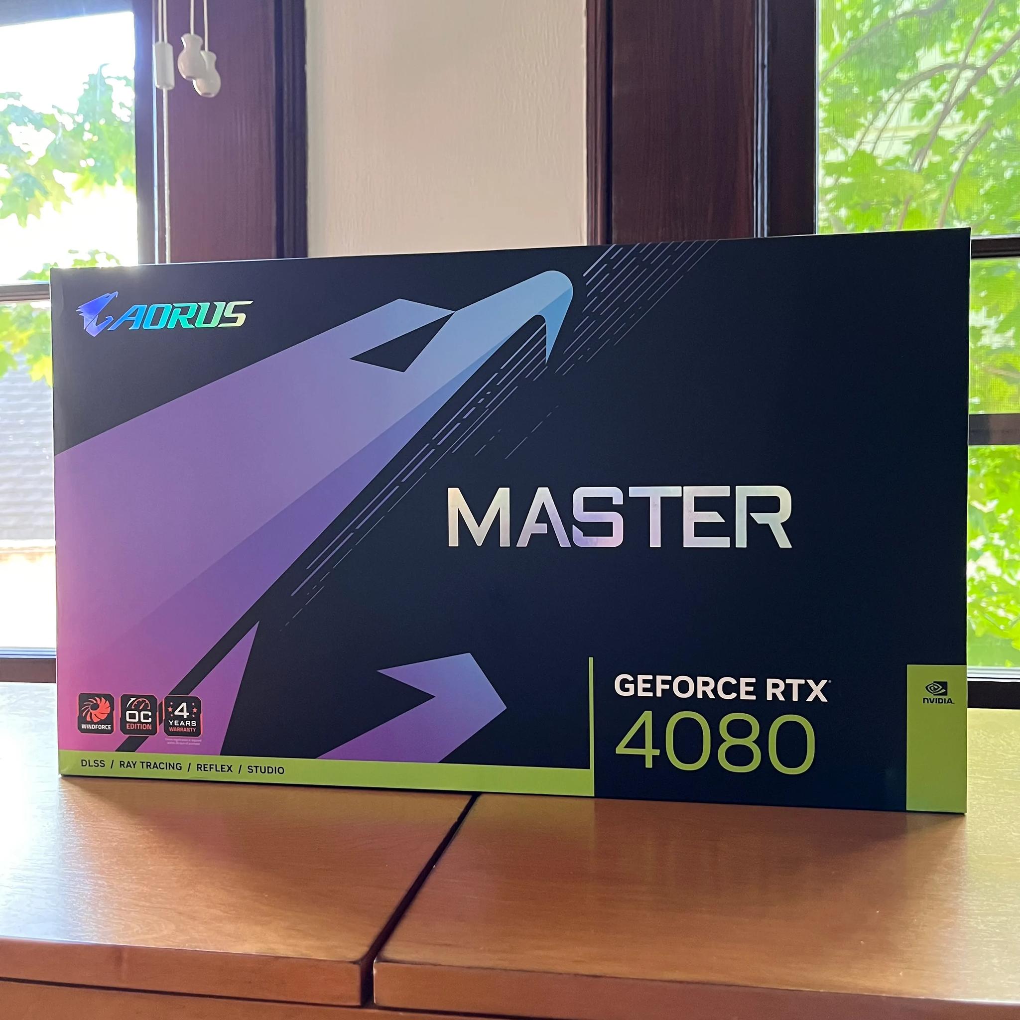 Gigabyte GeForce RTX 4080 Aorus Master 16GB Graphics Card -NEW OPEN BOX