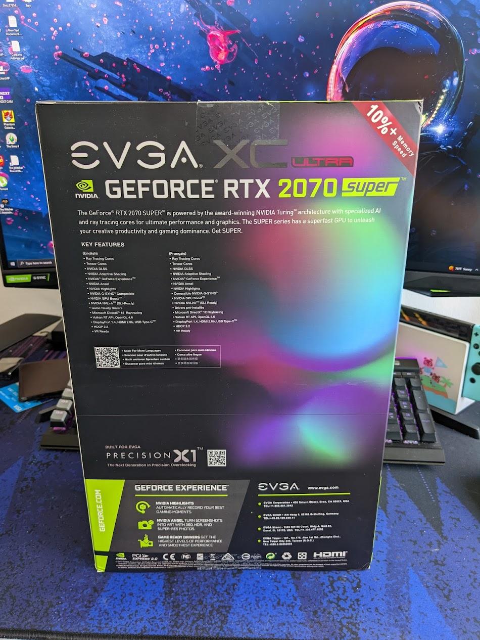 EVGA RTX 2070 Super XC Ultra Gaming +10% Memory Speed