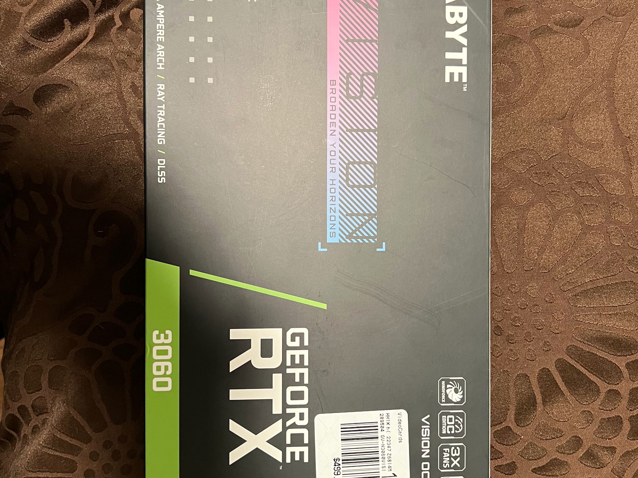GIGABYTE GeForce RTX 3060 VISION OC 12G Graphics Card