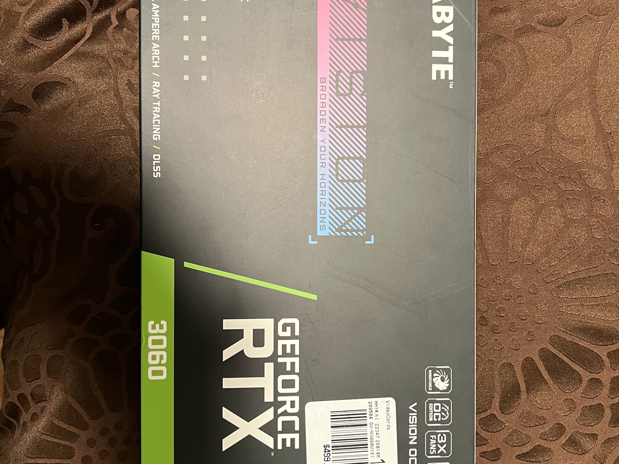 GIGABYTE GeForce RTX 3060 VISION OC 12G Graphics Card