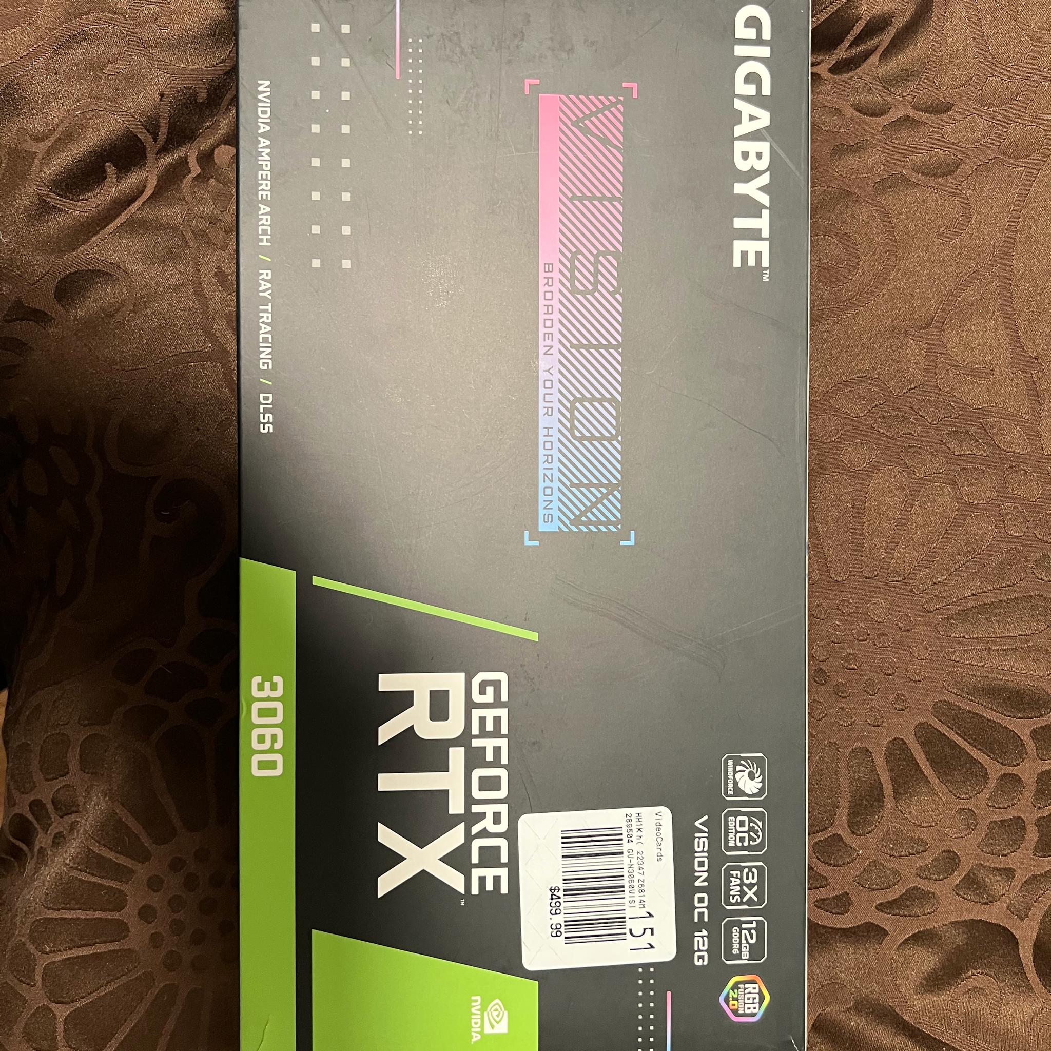 GIGABYTE GeForce RTX 3060 VISION OC 12G Graphics Card