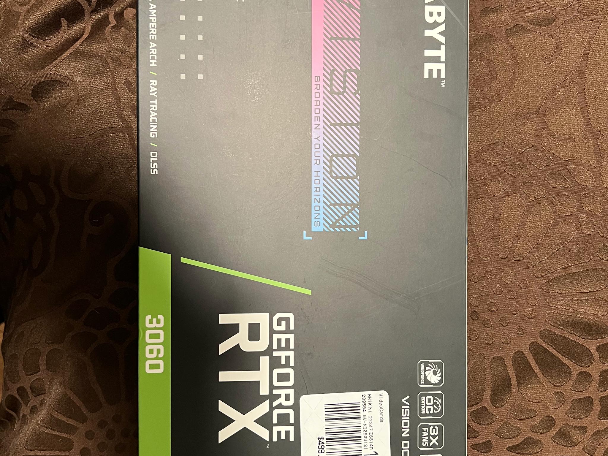 GIGABYTE GeForce RTX 3060 VISION OC 12G Graphics Card