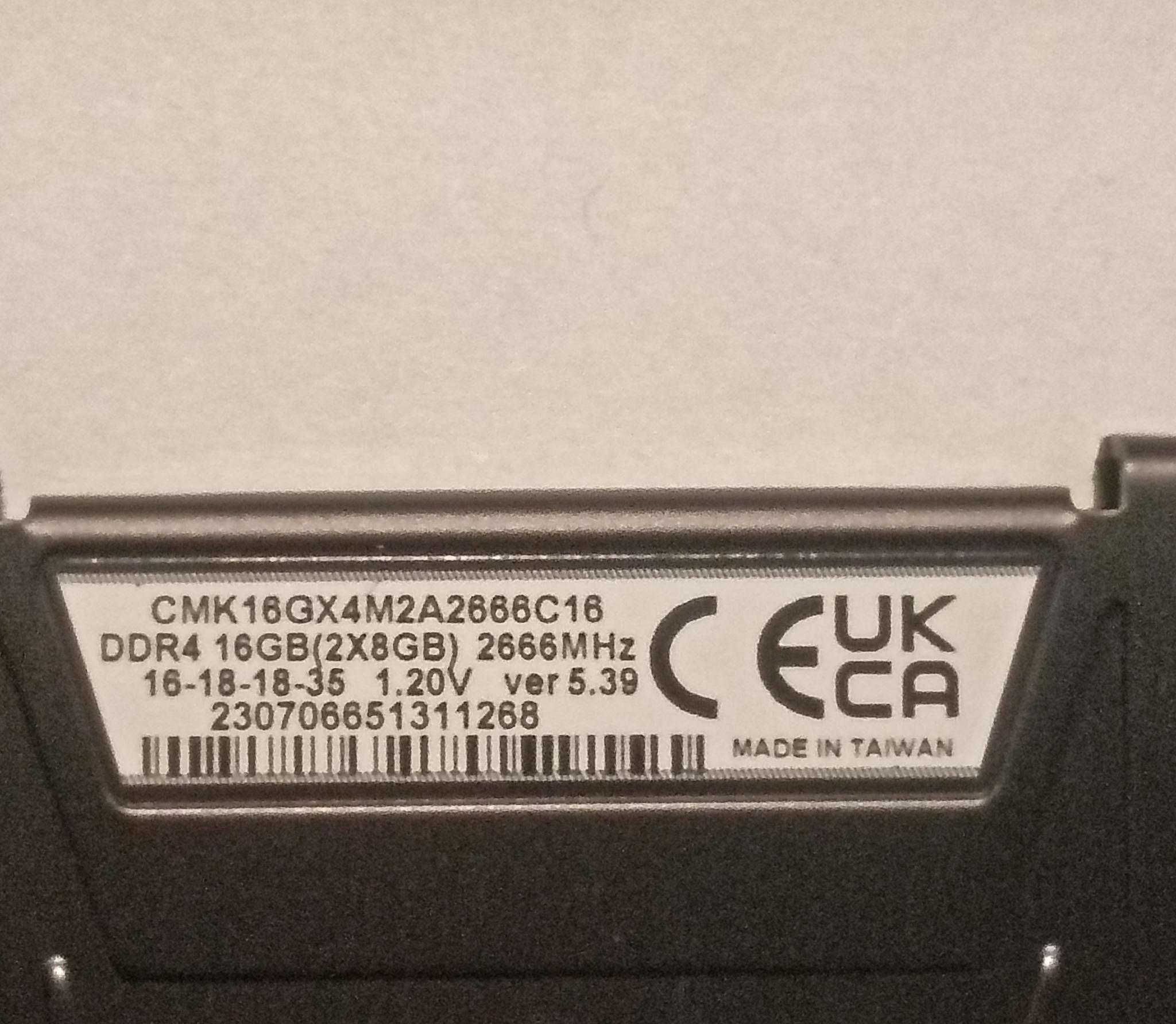 Corsair Vengeance LPX 16GB (2x8GB) DDR4 2666MHz 288-Pin DIMM CMK16GX4M2A2666C16