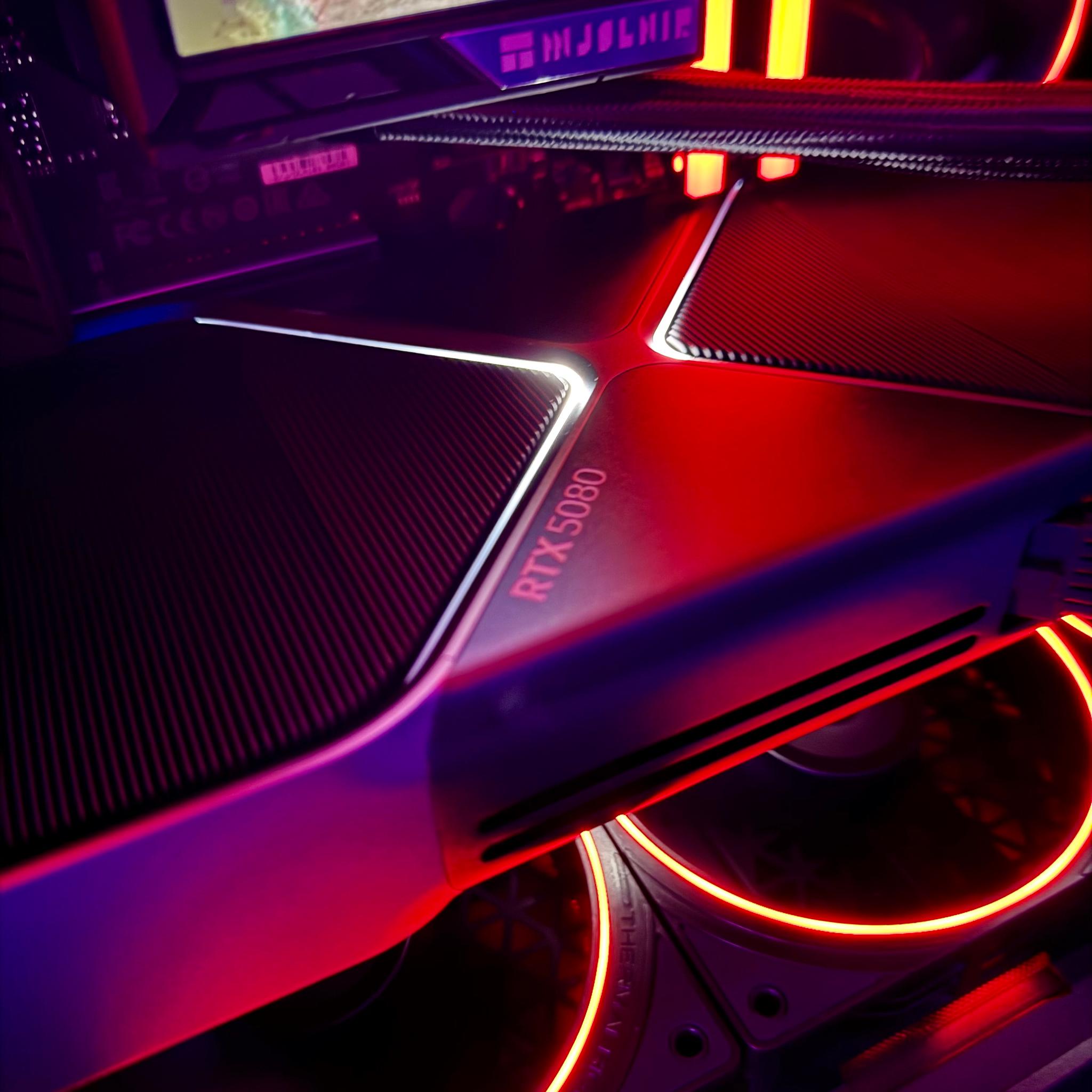 Nightfall 🌑✨ 5080 Founders Edition | 9800X3D | 32GB DDR5-6000 RAM | 2TB SSD | 360 AIO Liquid Cooled