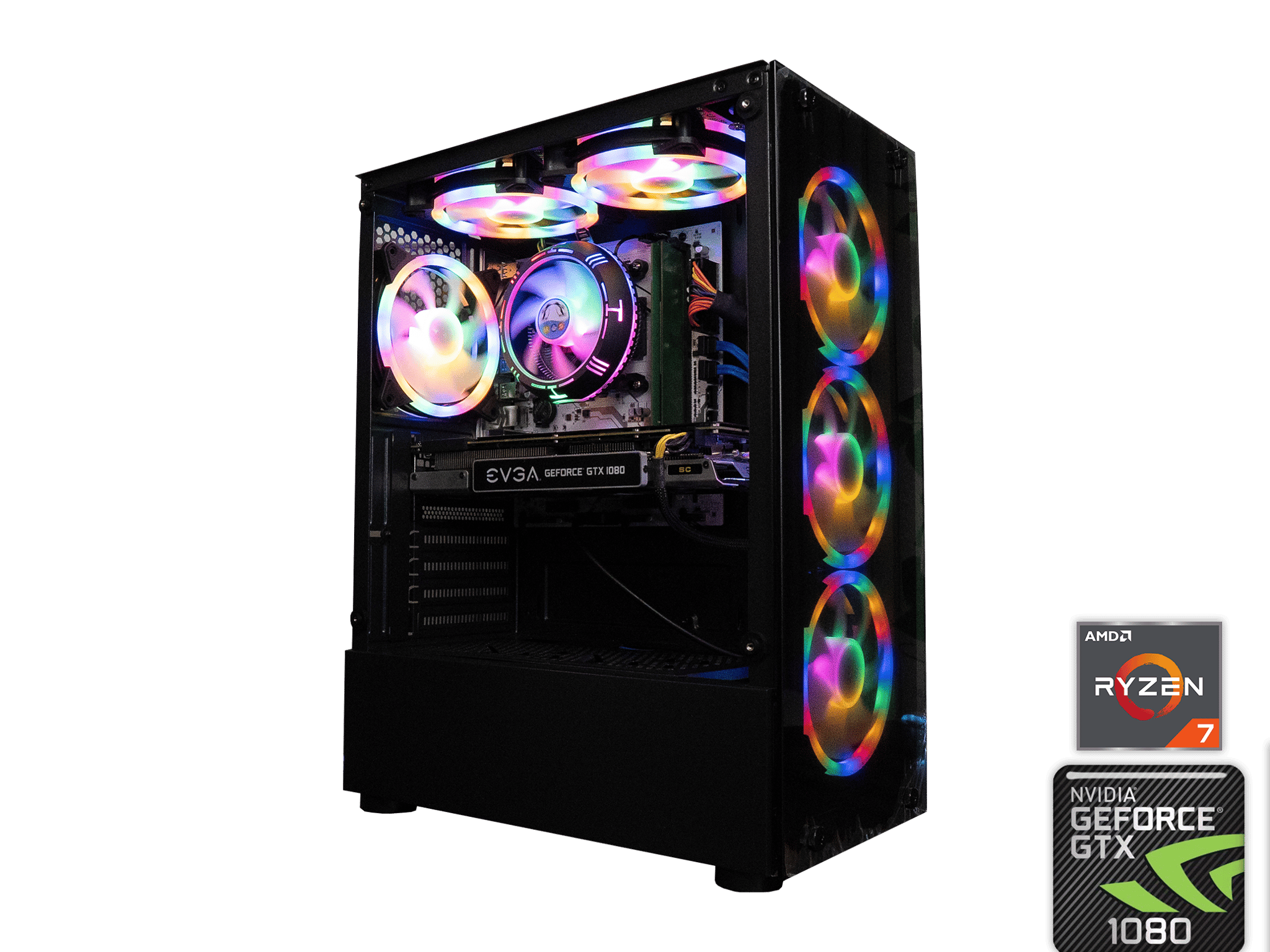 🍬🌠 BUDGET - FORTNITE Ready GAMING PC | EVGA GTX 1080 8GB | RYZEN 7 1700X | 16GB DDR4 RAM | 1.25TB