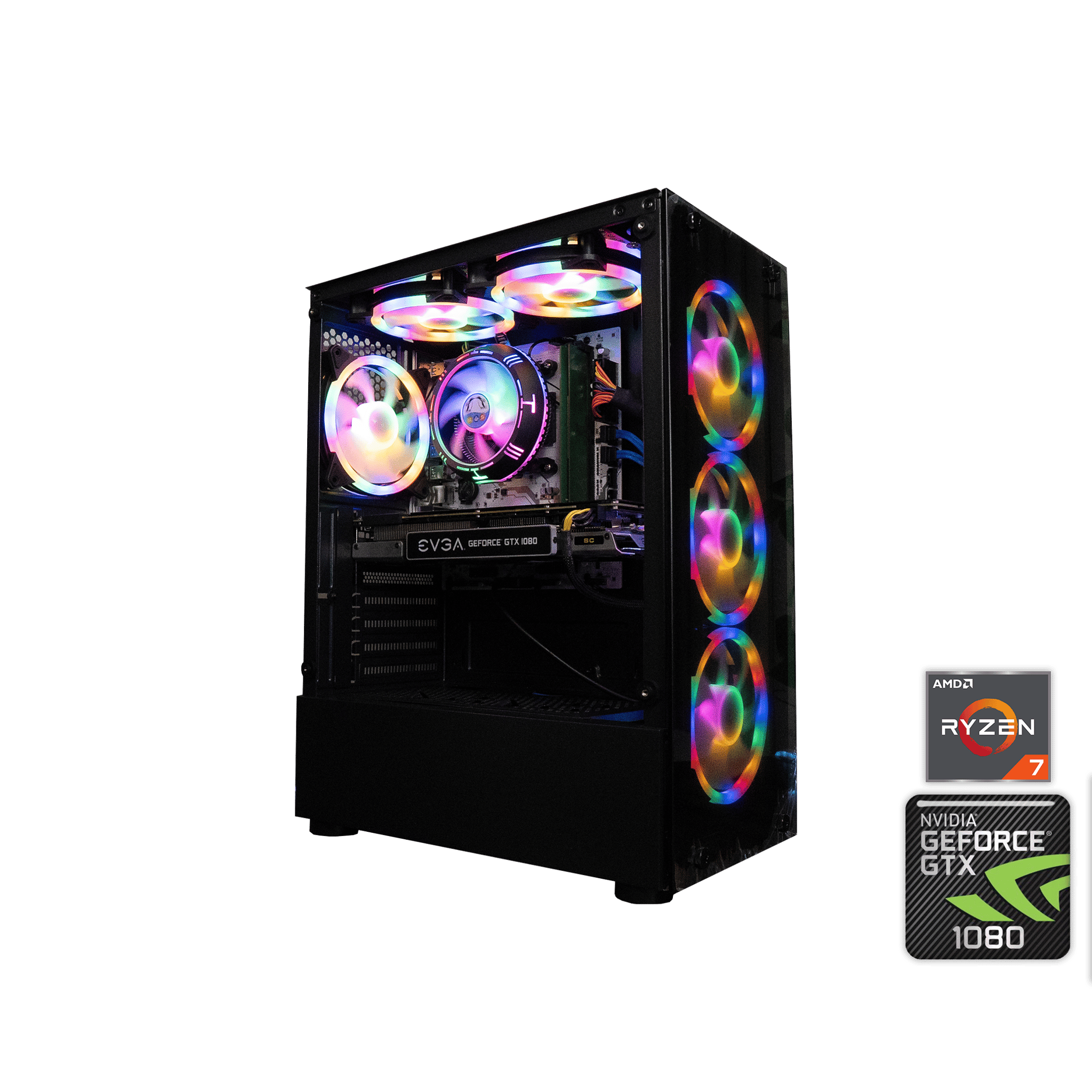 🍬🌠 BUDGET - FORTNITE Ready GAMING PC | EVGA GTX 1080 8GB | RYZEN 7 1700X | 16GB DDR4 RAM | 1.25TB