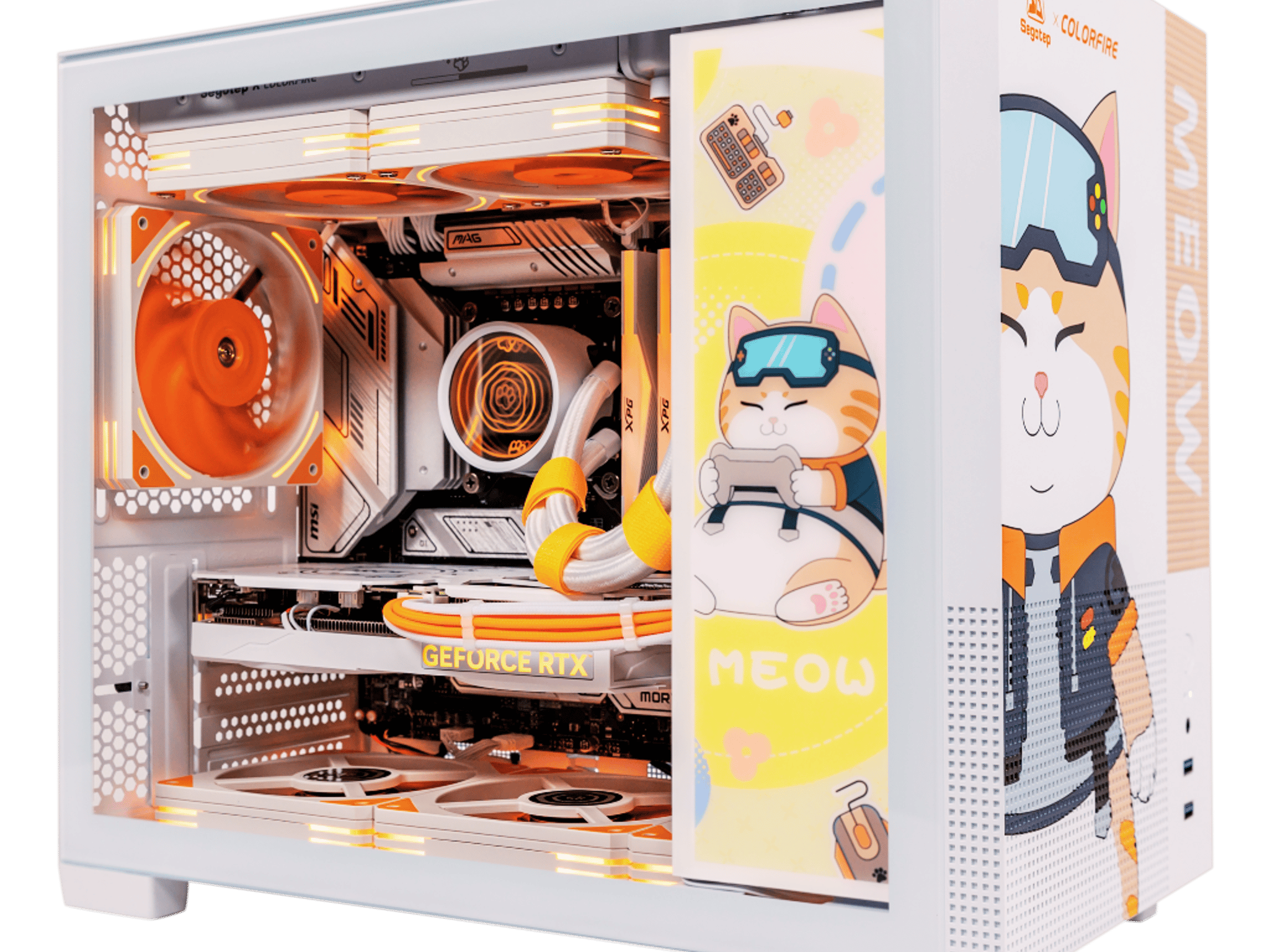 😻GAMEOW 😻Gaming PC 🍊 RTX 4070 12GB 🧡 i7-13700KF 🍊 32GB DDR5 🧡 1T M.2 🍊 Windows