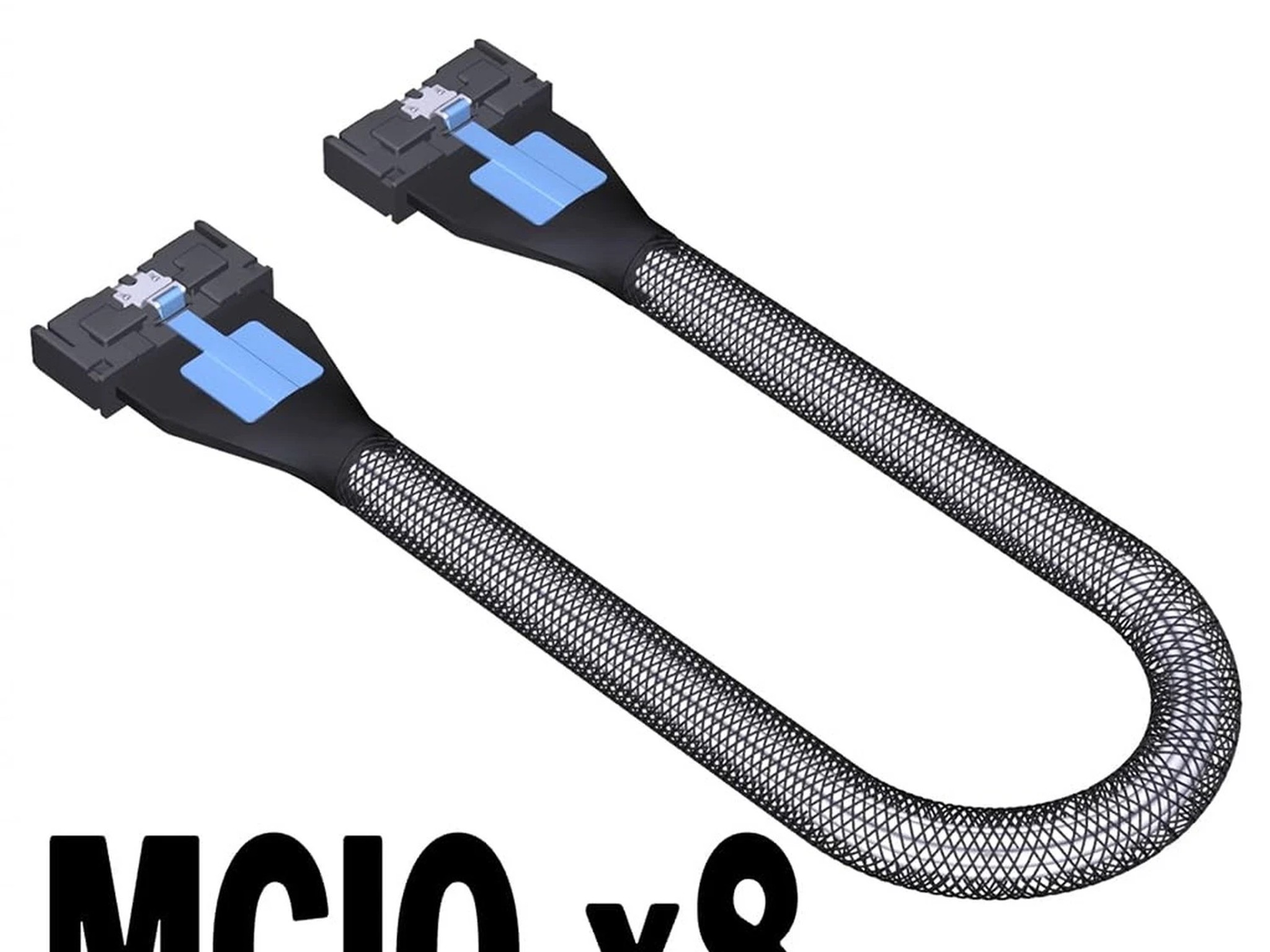 JMT PCIe 4.0 X16 To X8/X8 MCIO Bifurcation Adapter Card (50cm)