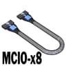 JMT PCIe 4.0 X16 To X8/X8 MCIO Bifurcation Adapter Card (50cm)