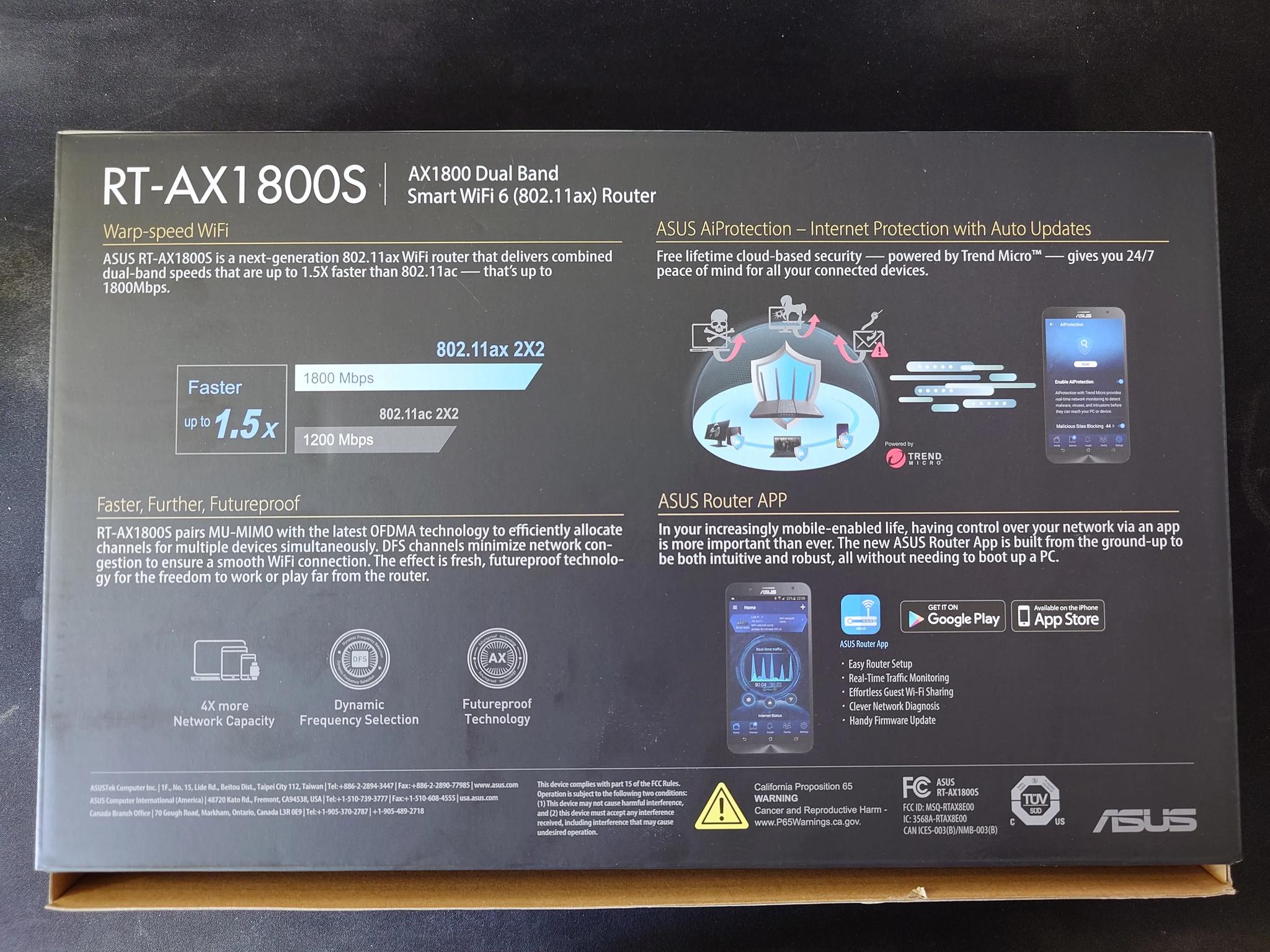 ASUS RT-AX1800S Router