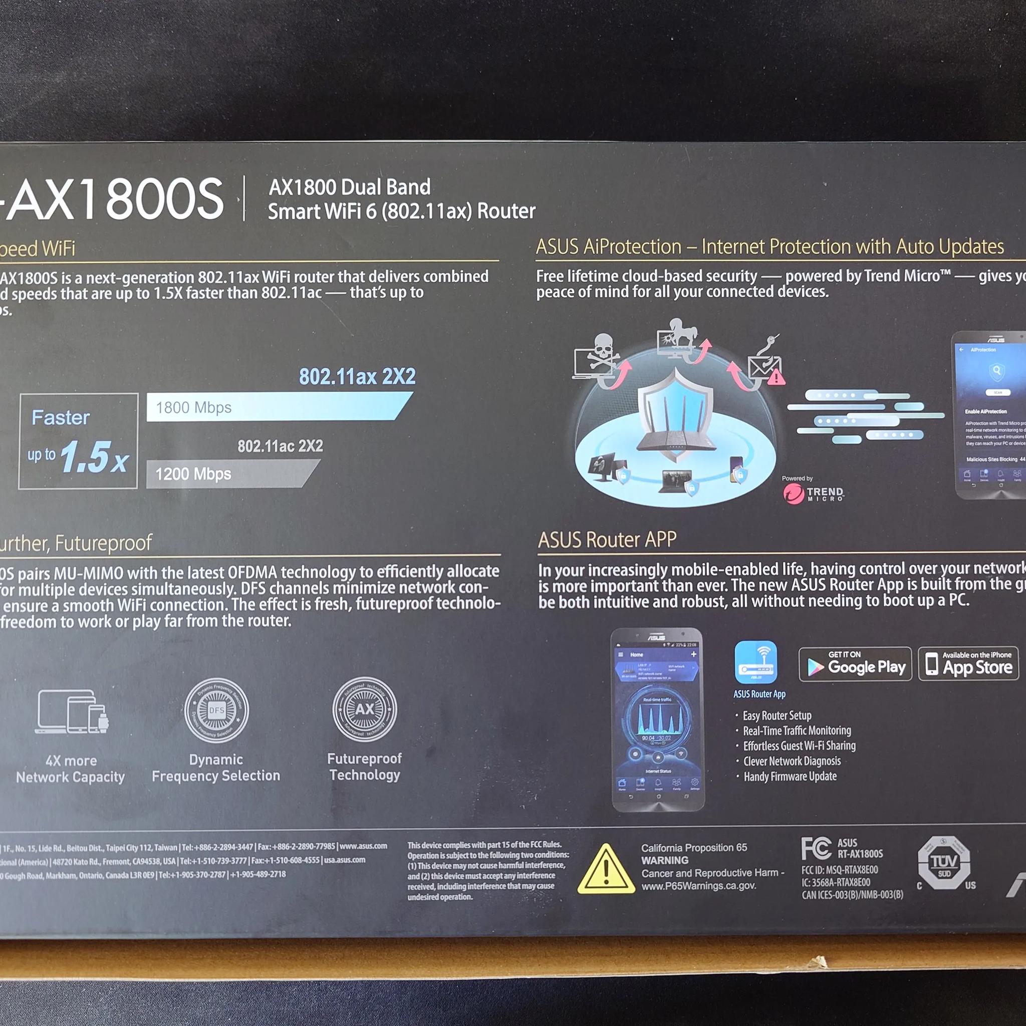 ASUS RT-AX1800S Router
