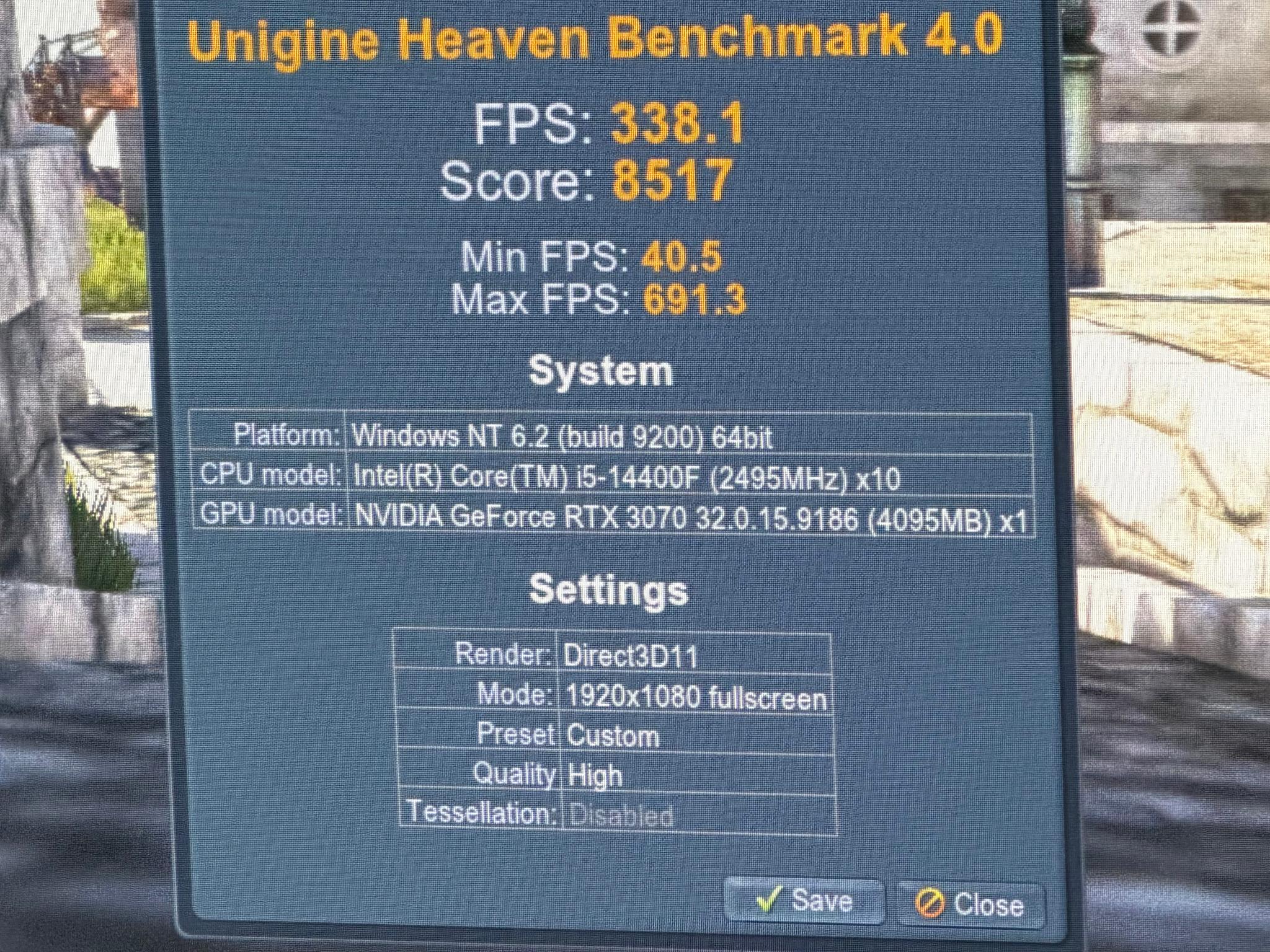 Awesome i5 14400F, 32GB DDR4 Memory, Nvidia RTX 3070 8GB, 1 TB M.2 Storage Gaming System
