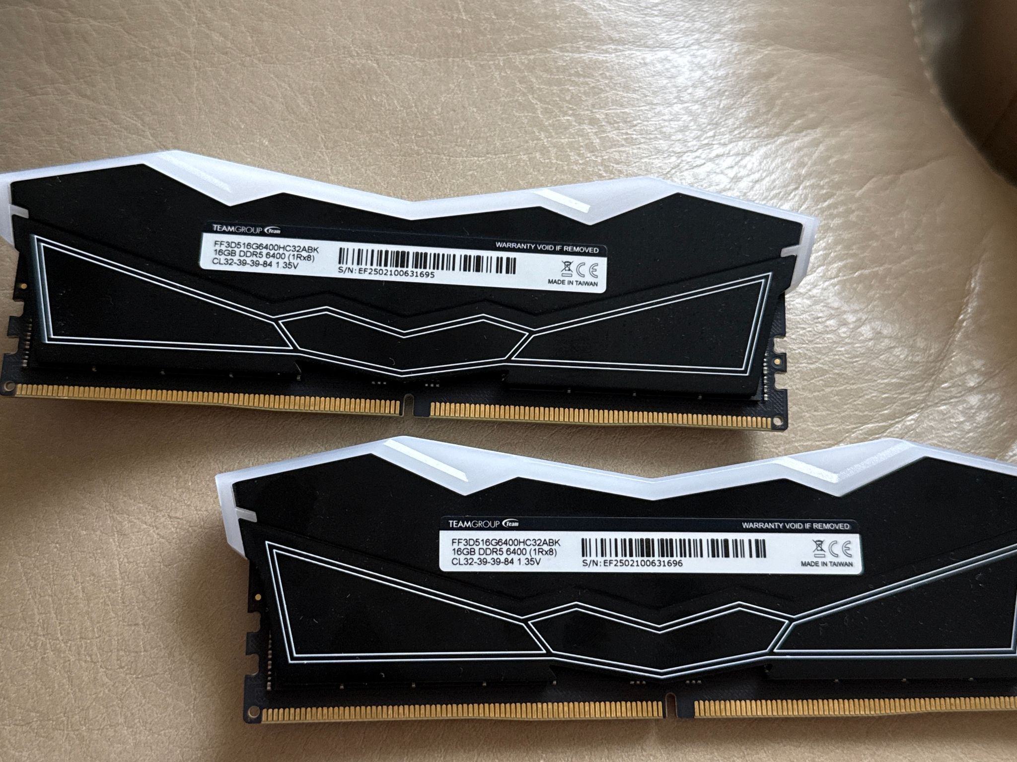 32GB delta DDR5 RAM 6400MTs