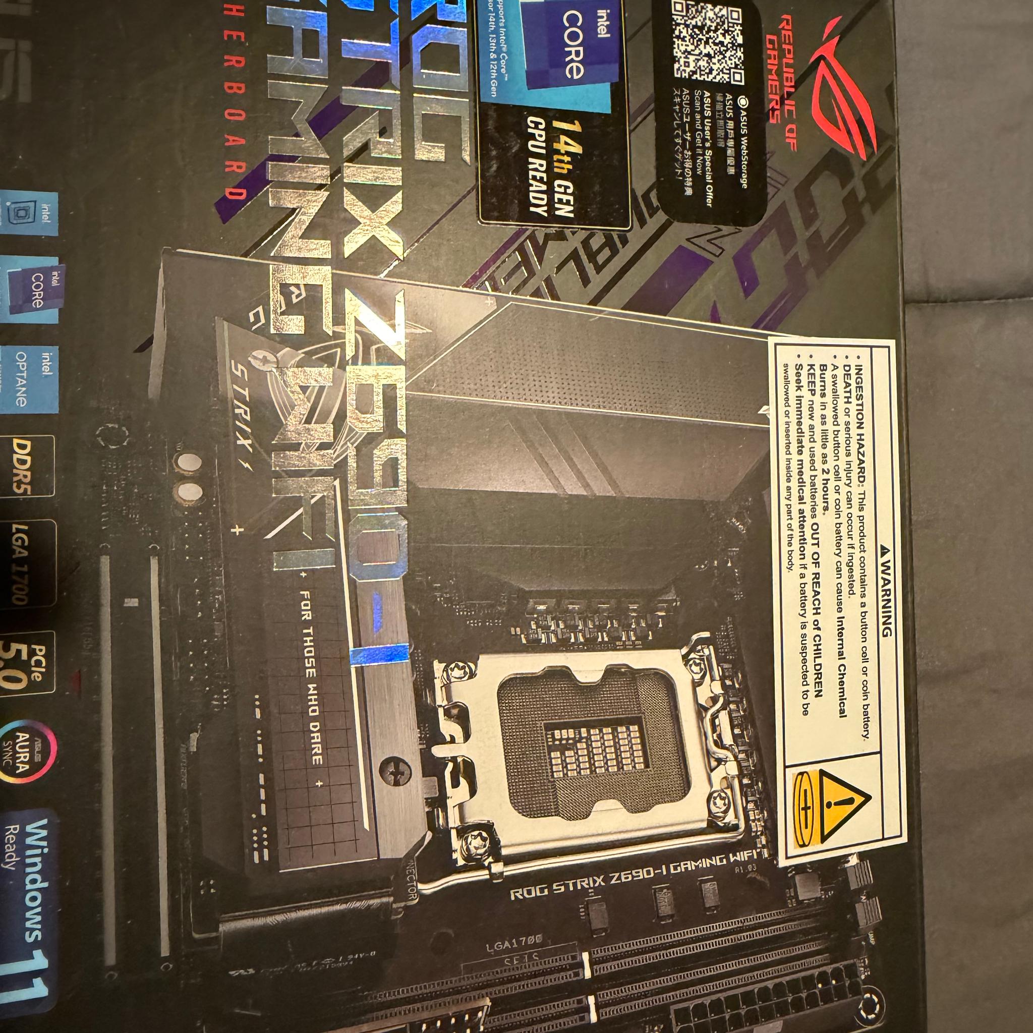 Strix Z690-I Mobo with 14900k!