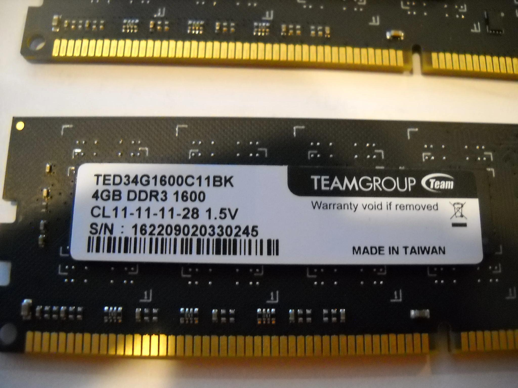 Team Group DDR3-1600 16GB (4 x 4GB) Kit CL11-11-11-28